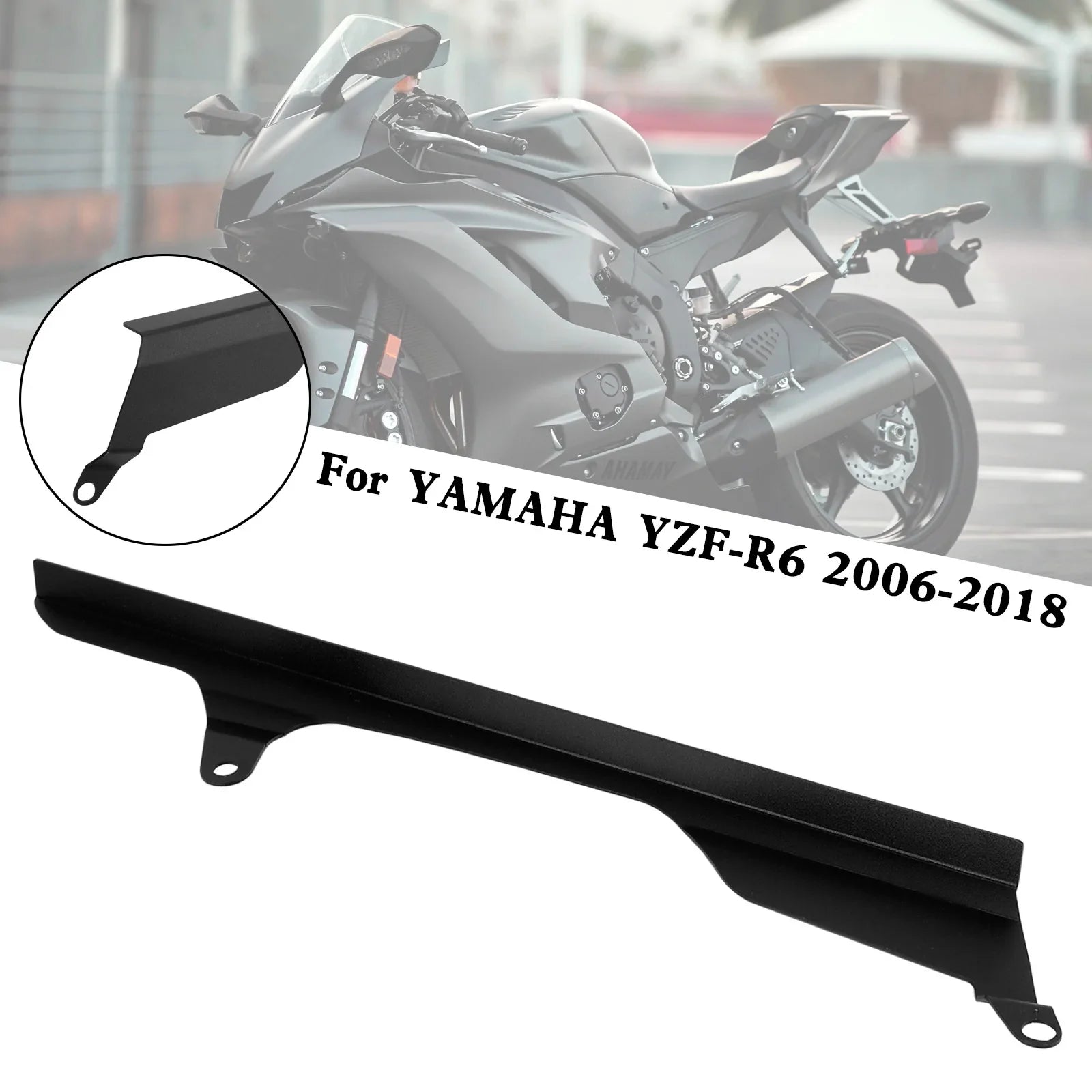 YAMAHA YZF R6 2006-2018 Couvercle de protection de chaîne de pignon arrière