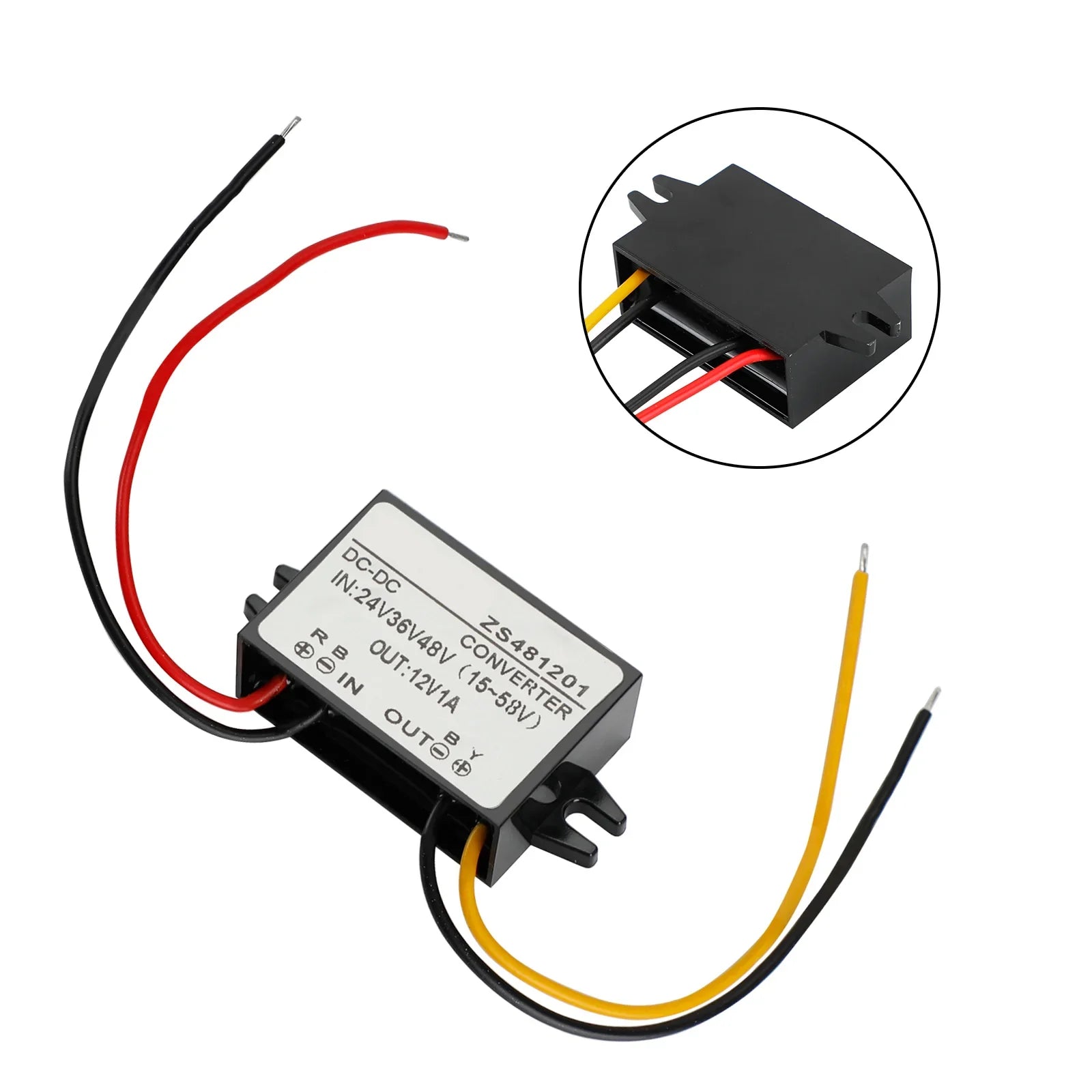 Convertisseur DC-DC étanche 24V 36V 48V Module d'alimentation abaisseur à 12V