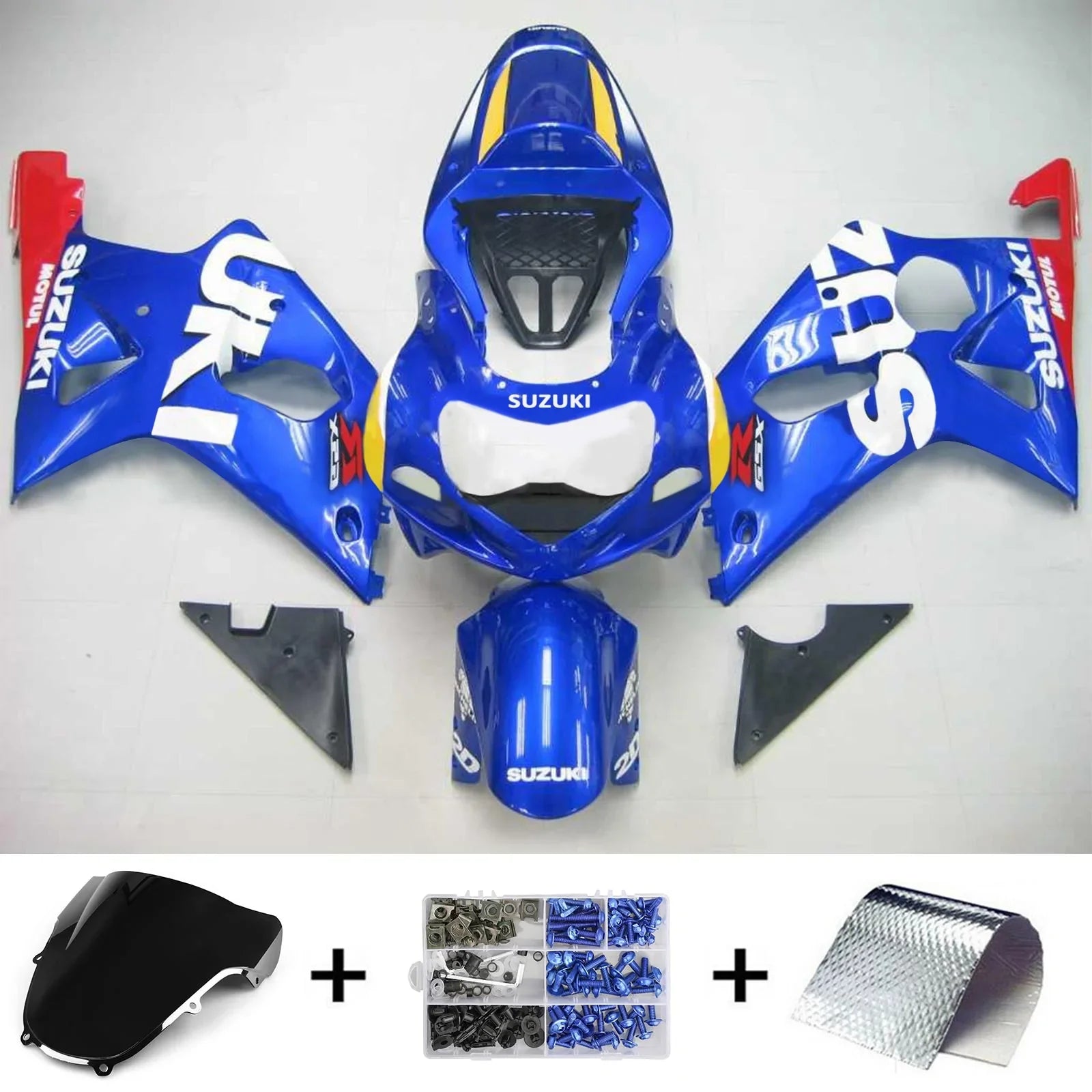 Amotopart Kit carenatura Suzuki GSXR1000 2000-2002 K1 K2