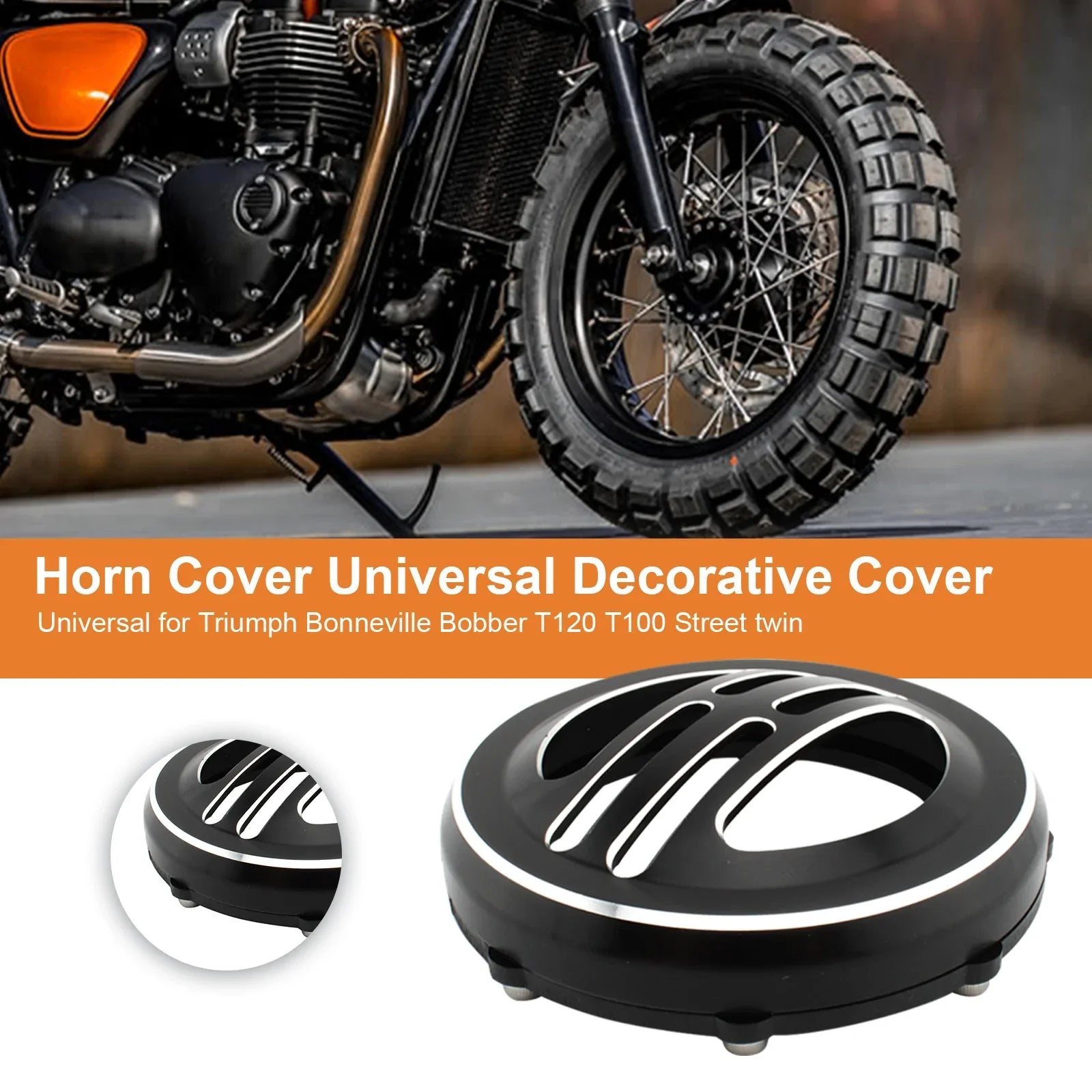 Couvercle de klaxon Couvercle décoratif universel pour bobber T120 T100 Street twin Générique