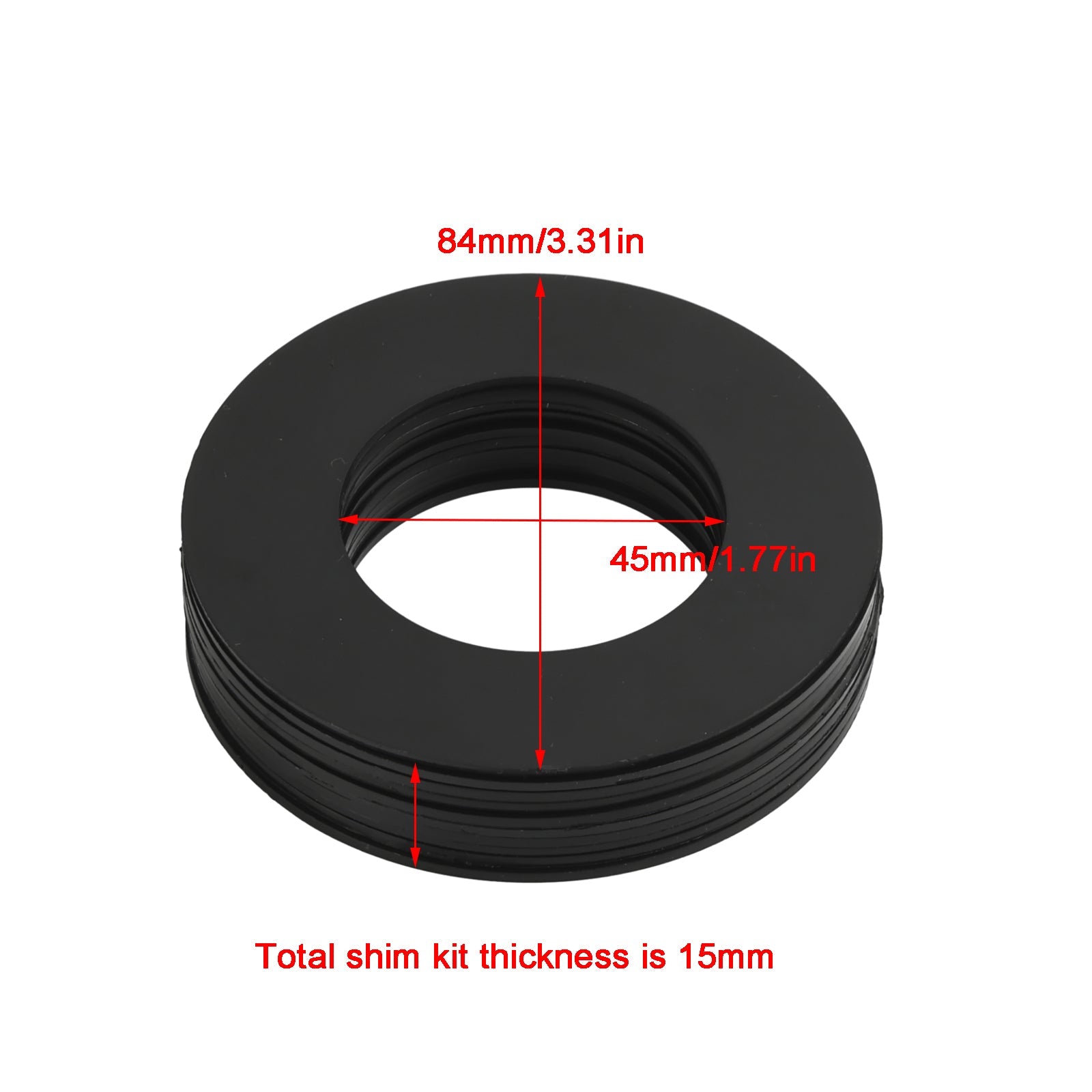 Kit de cuñas de pasador de cuchara de excavadora de 45 mm para gato de dirección deslizante Bobcat Deere Komatsu