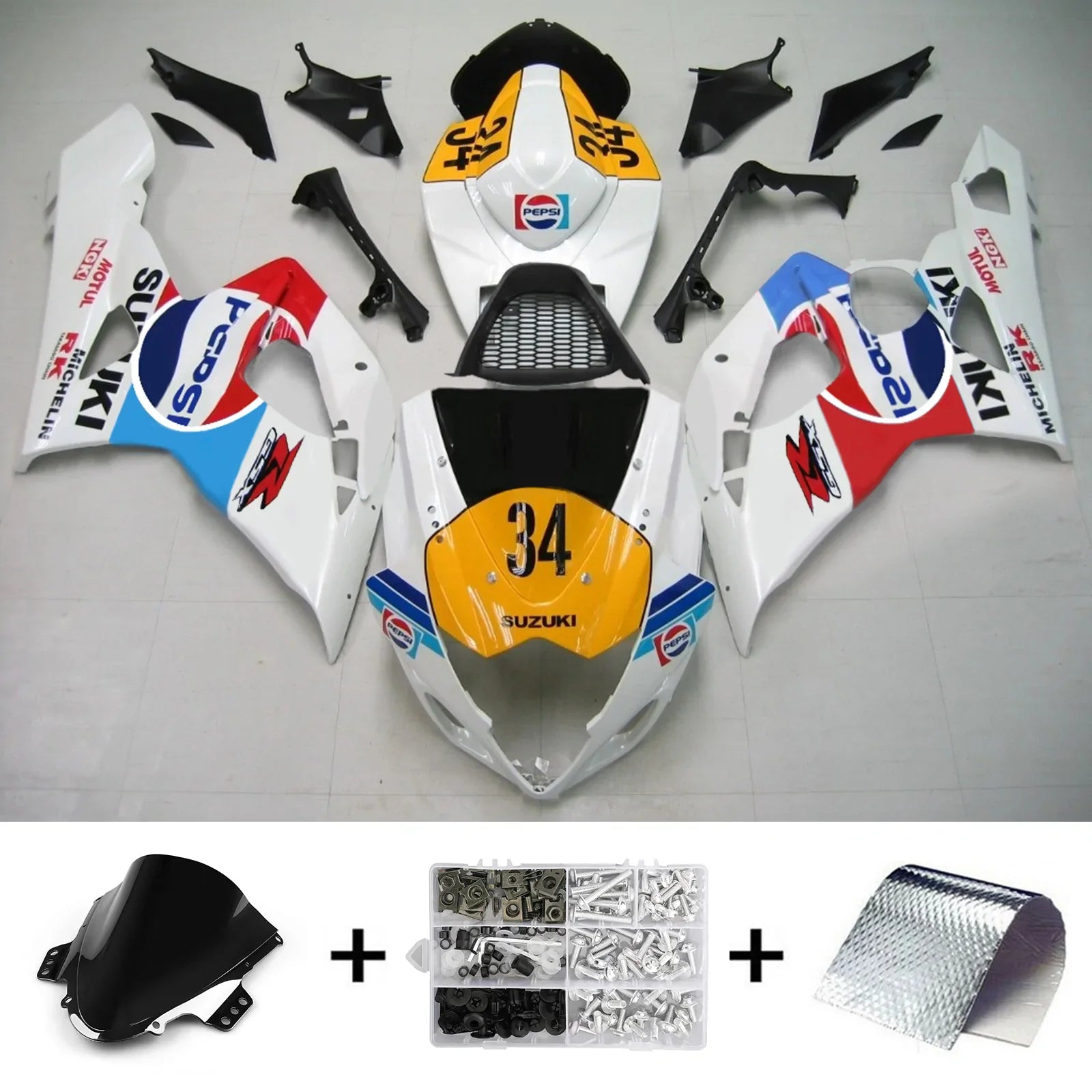 Kit de carénage Amotopart Suzuki GSXR1000 2005-2006