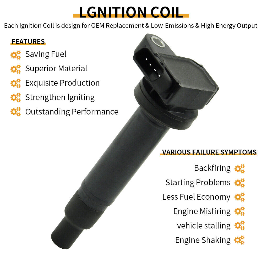 Lexus LX570 2008-2009 5.7L 8PCS Bobine D'allumage + Bougie UF230 C1173 DQ50142