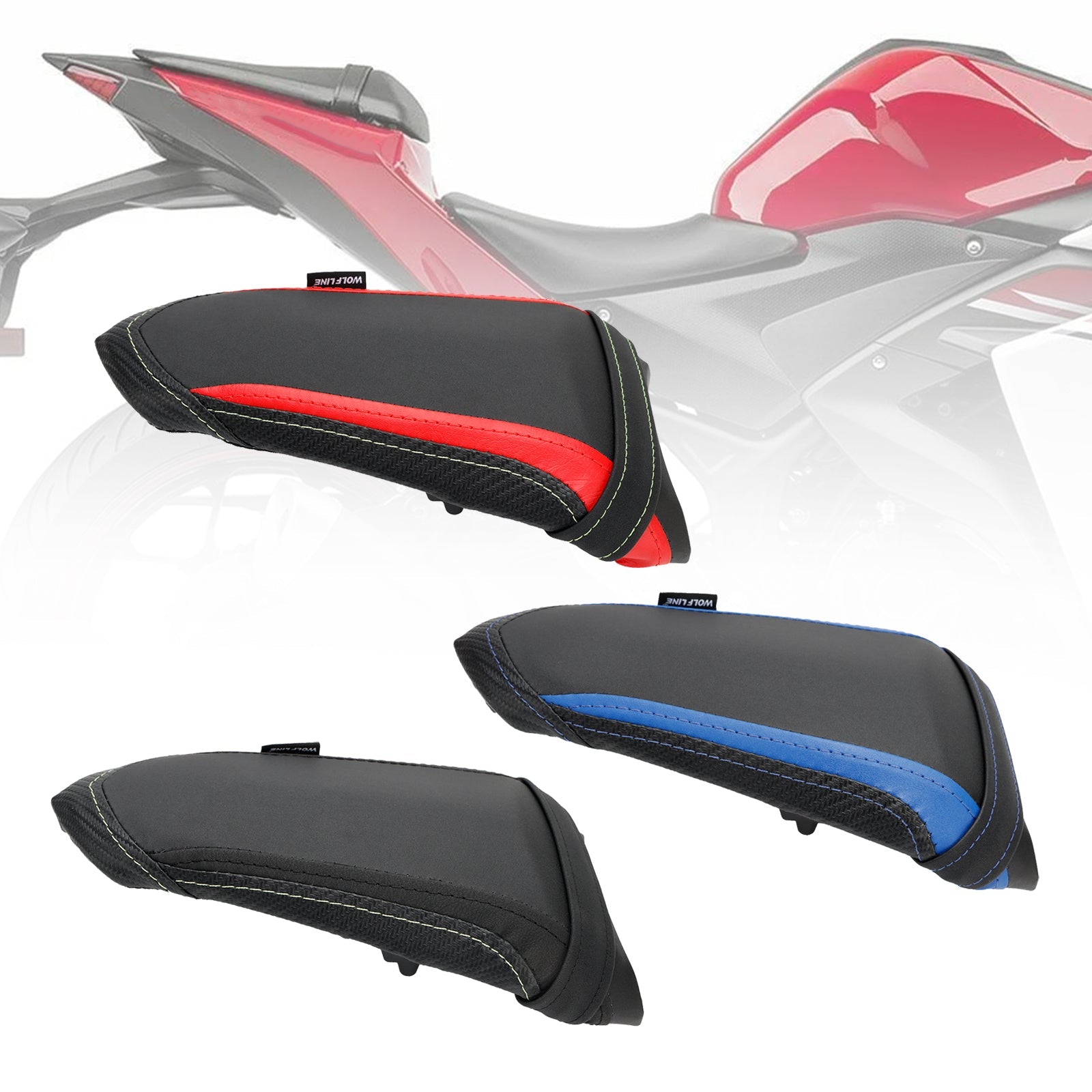 Cuscino sedile passeggero posteriore piatto in PU Yamaha Yzf-R7 2021-2022 Yzf-R1