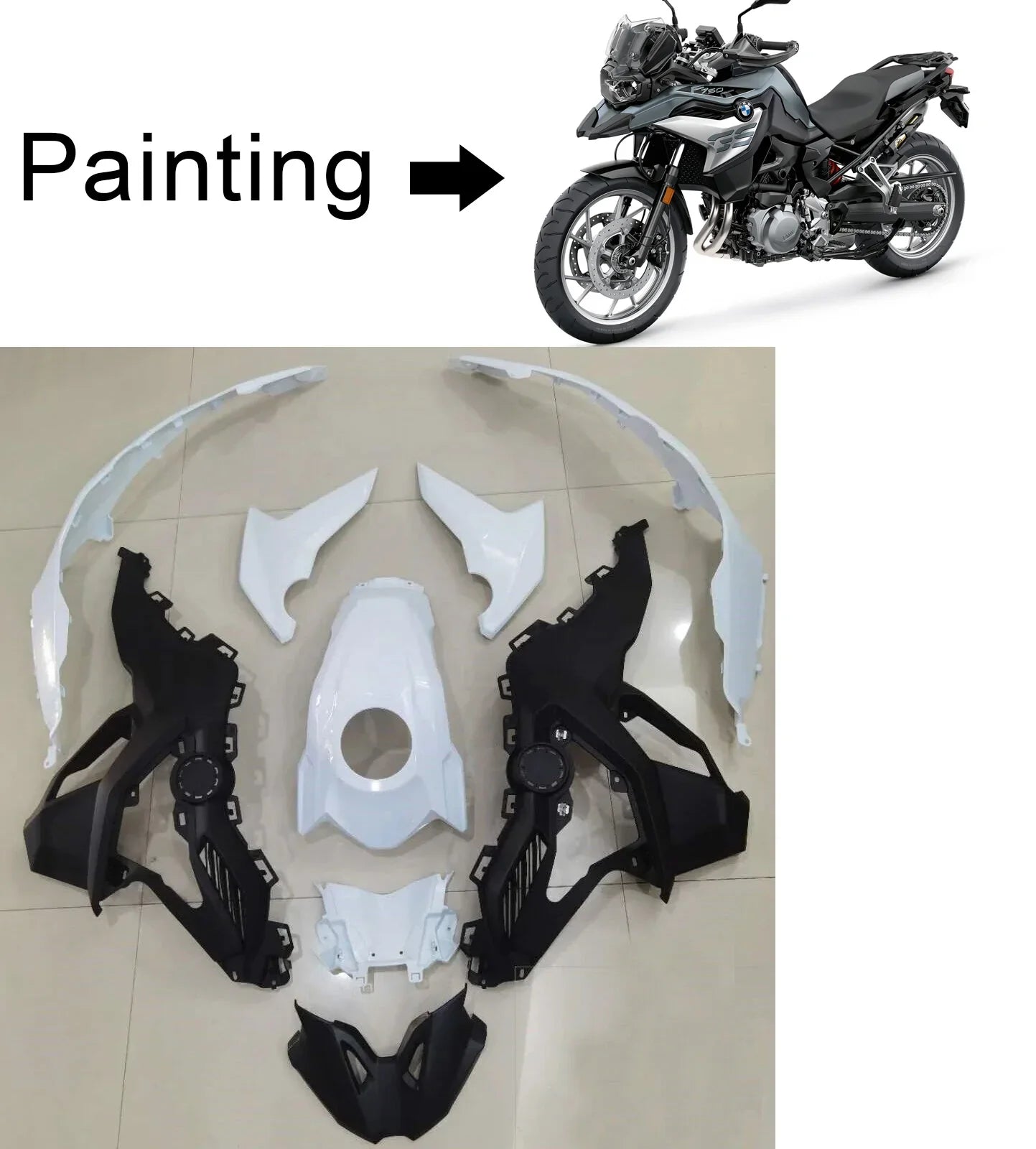 Amotopart BMW F750GS F850GS 2018-2020 Kit Carenatura Carrozzeria