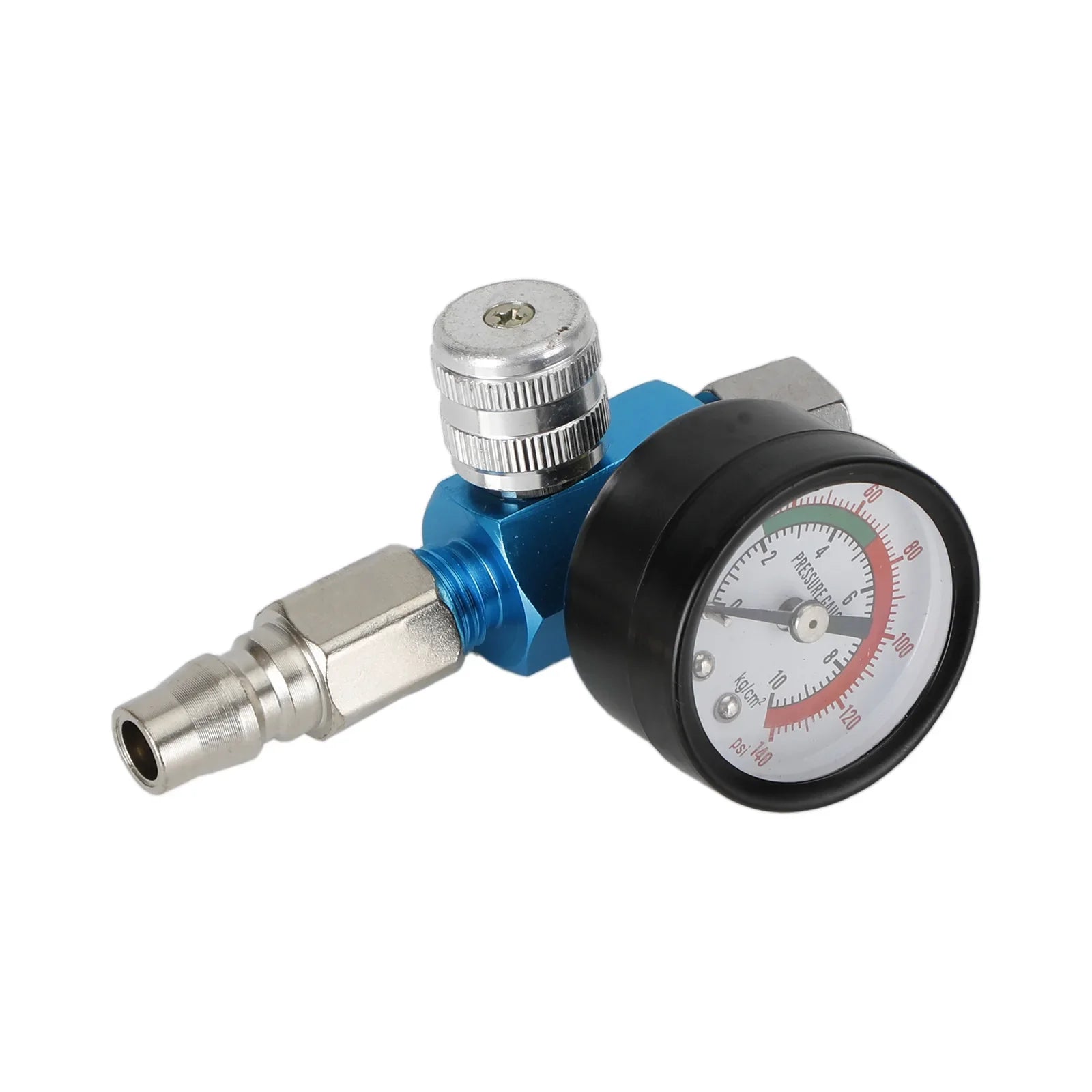 Outil de valve de régulateur d'air bleu Mini 1/4 "jauge de pressostat pour pistolet à peinture