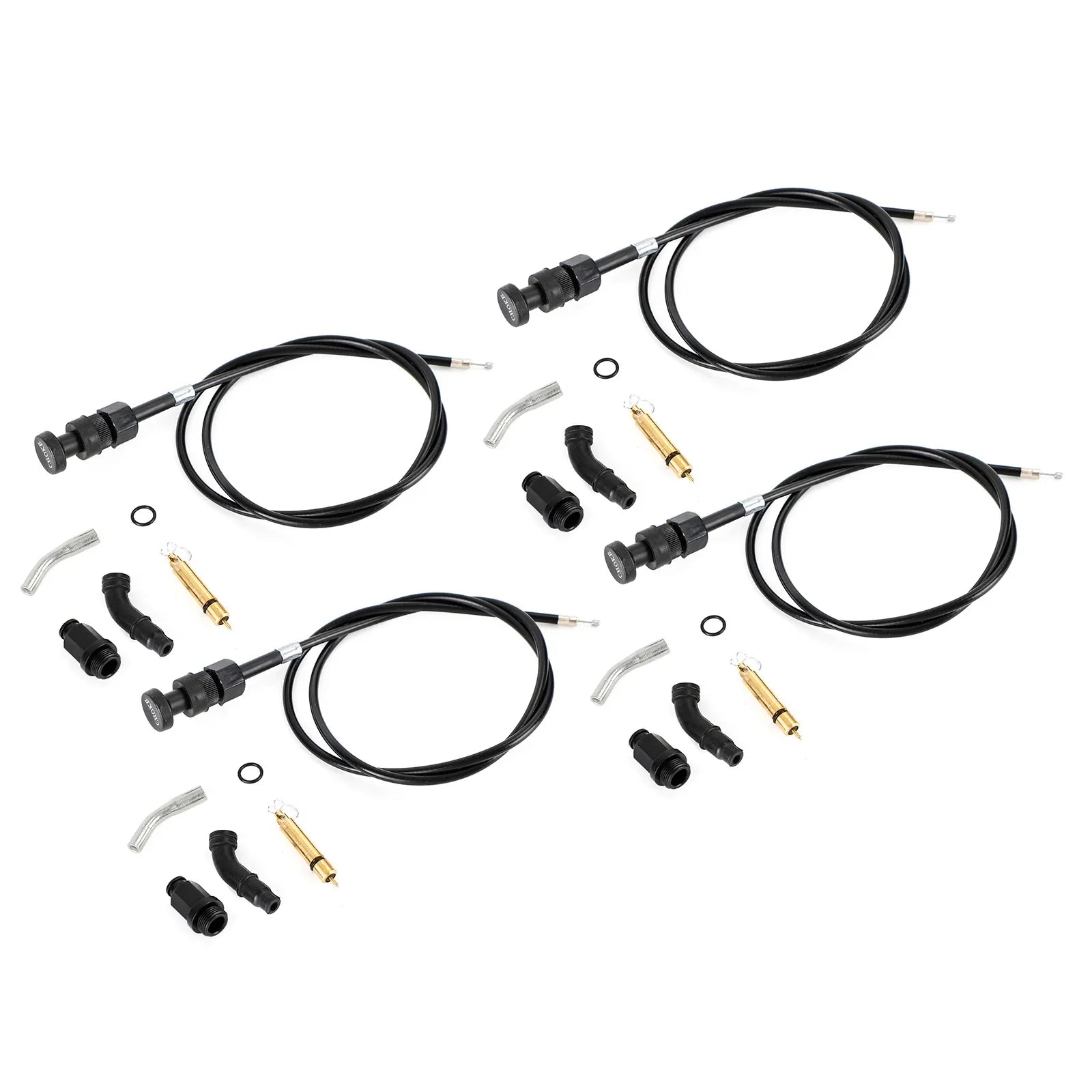 4x Honda Rancher TRX350 FM TM 2000-2006 Kit de pistón de cable de estrangulador de carburador