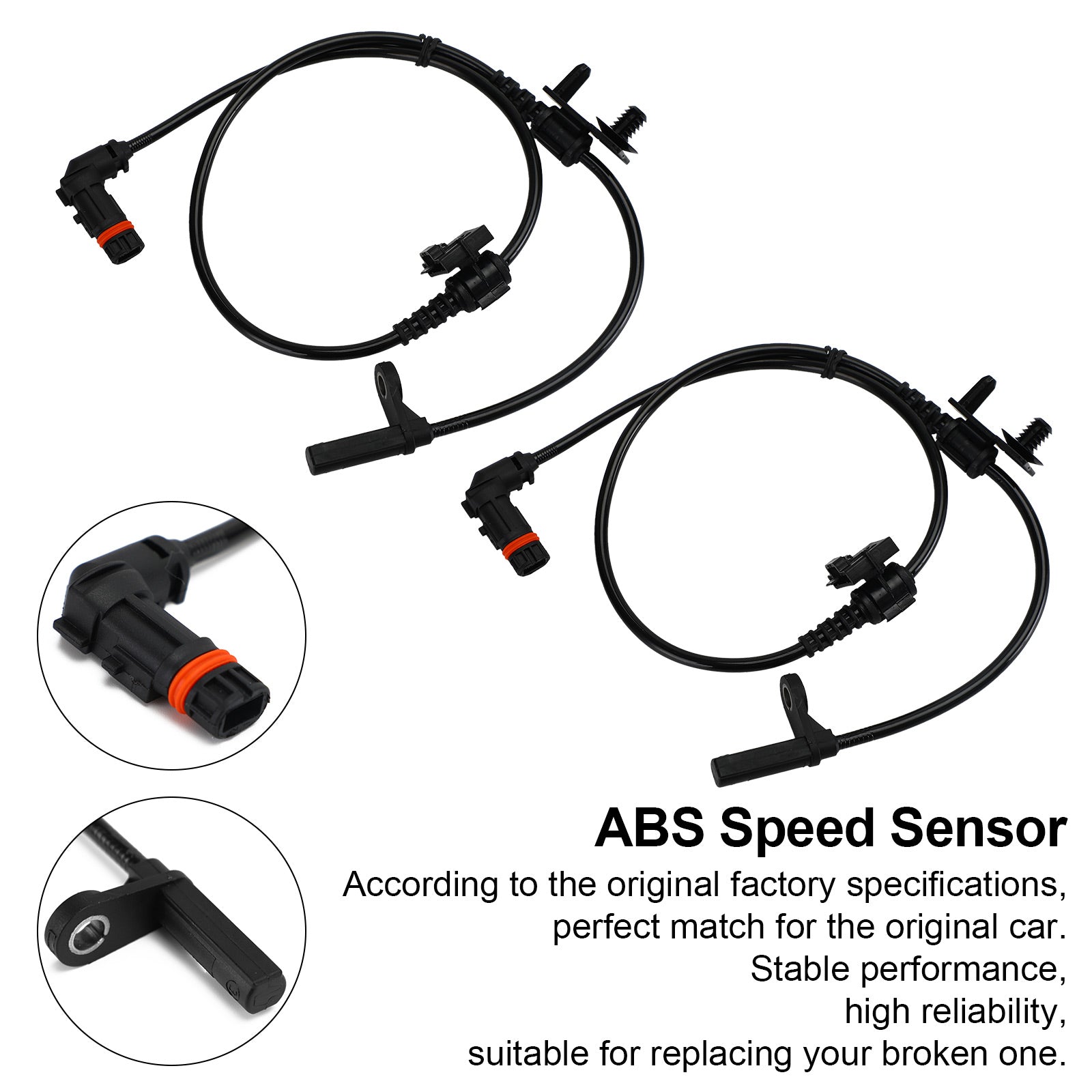 2 uds Sensor de velocidad ABS delantero izquierdo y derecho 4779244AB para CHRYSLER 300C Dodge genérico