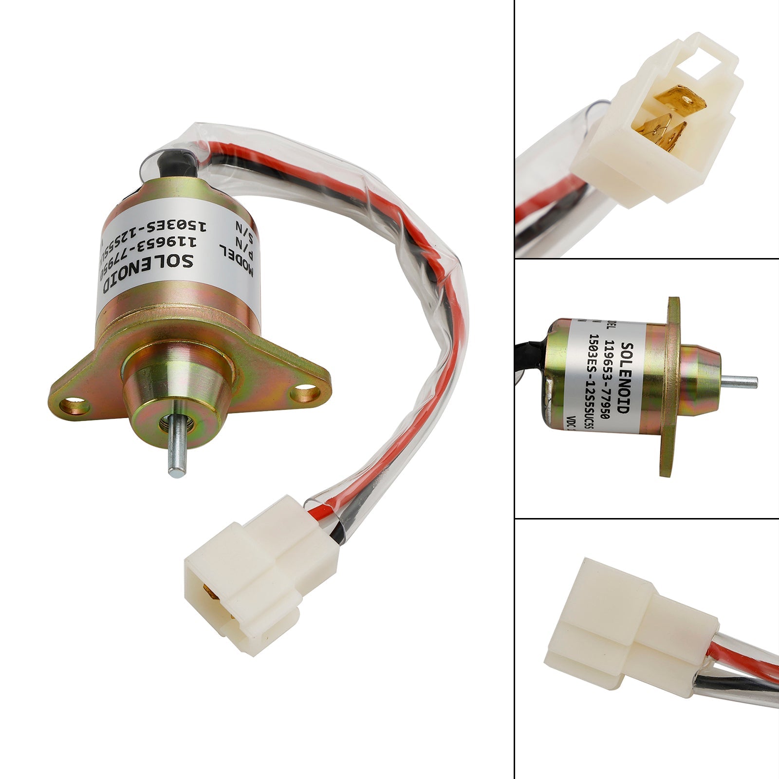 Électrovanne d&#39;arrêt de carburant pour Yanmar 1503ES-12S5SUC5S 119653-77950