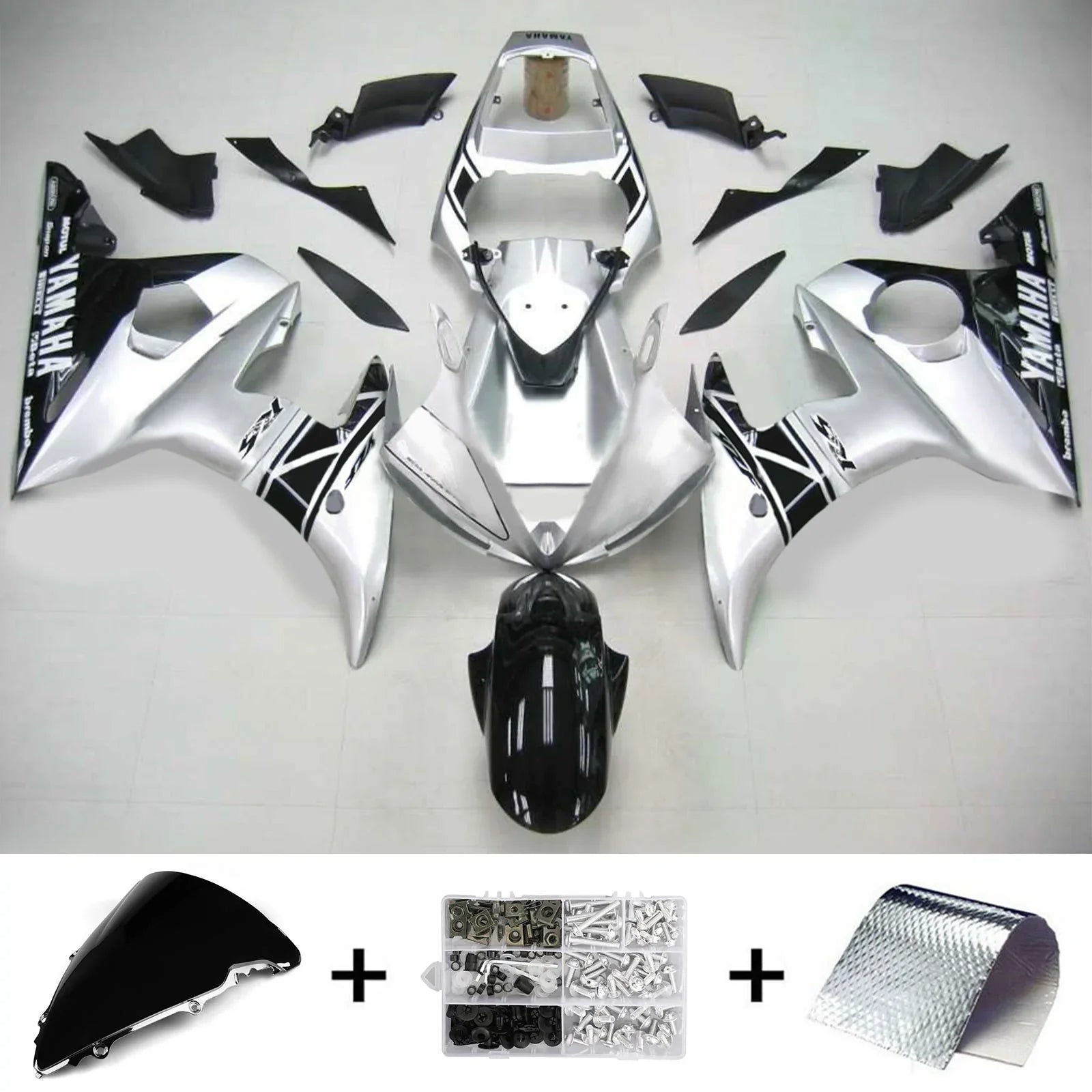 Kit de carénage Amotopart pour Yamaha YZF 600 R6 2005 générique