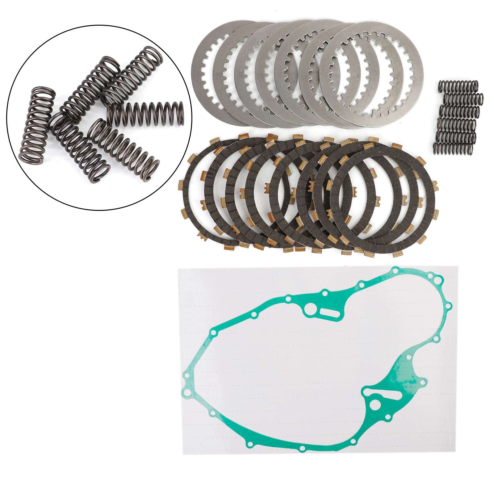 Kit Frizione Dischi Dischi Molle Guarnizione per Yamaha Raptor 700 700R 2006-2018 Generico