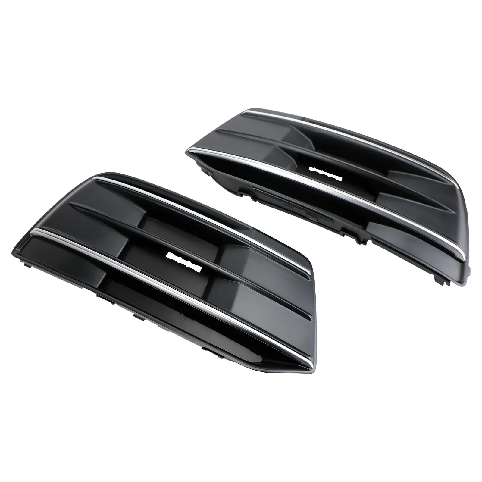 2018-2022 Audi Q5 2 pièces pare-chocs avant calandre lunette insert noir/chrome