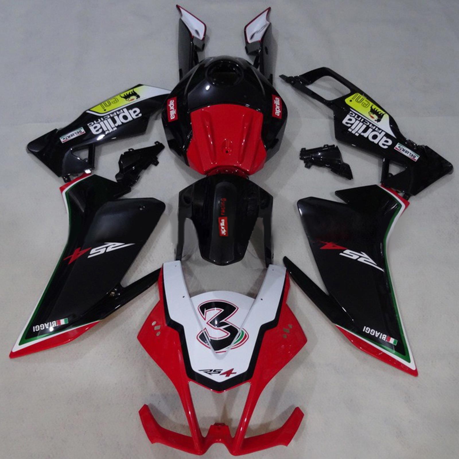 Amotopart Aprilia RS4 RS125 RS50 2012-2016 Kit Carena Carrozzeria 