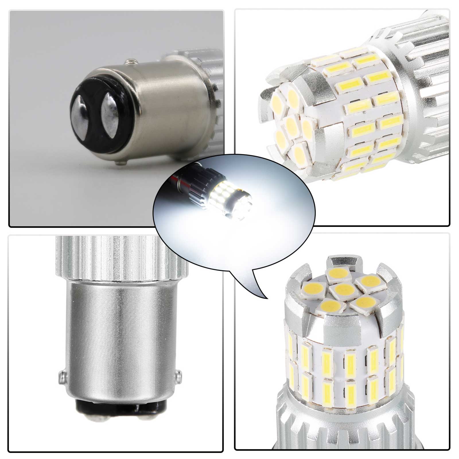 2x 1200LM Canbus LED Ampoule LED Feux Diurnes Lampe Blanc Générique