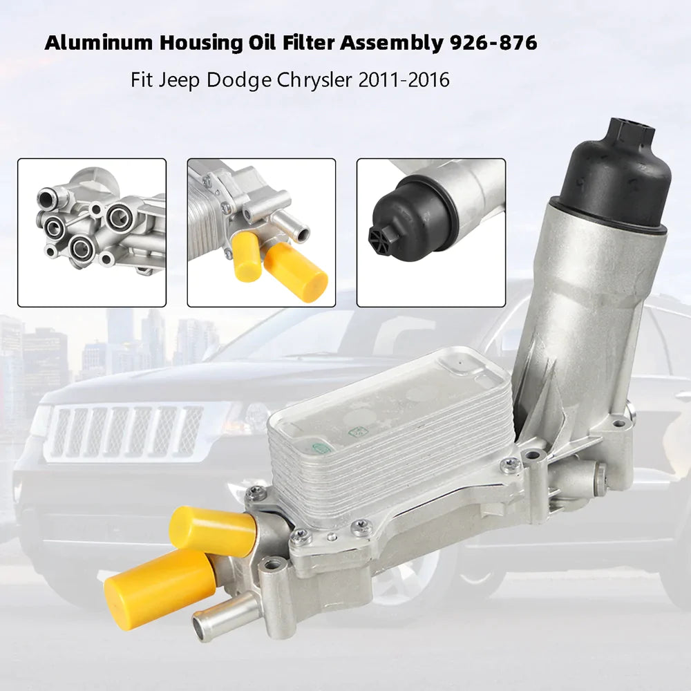 2011-2016 Chrysler 200/Town & Country Conjunto de filtro de aceite con carcasa de aluminio 926-876 5184304AE 68105583AF 5184294AE