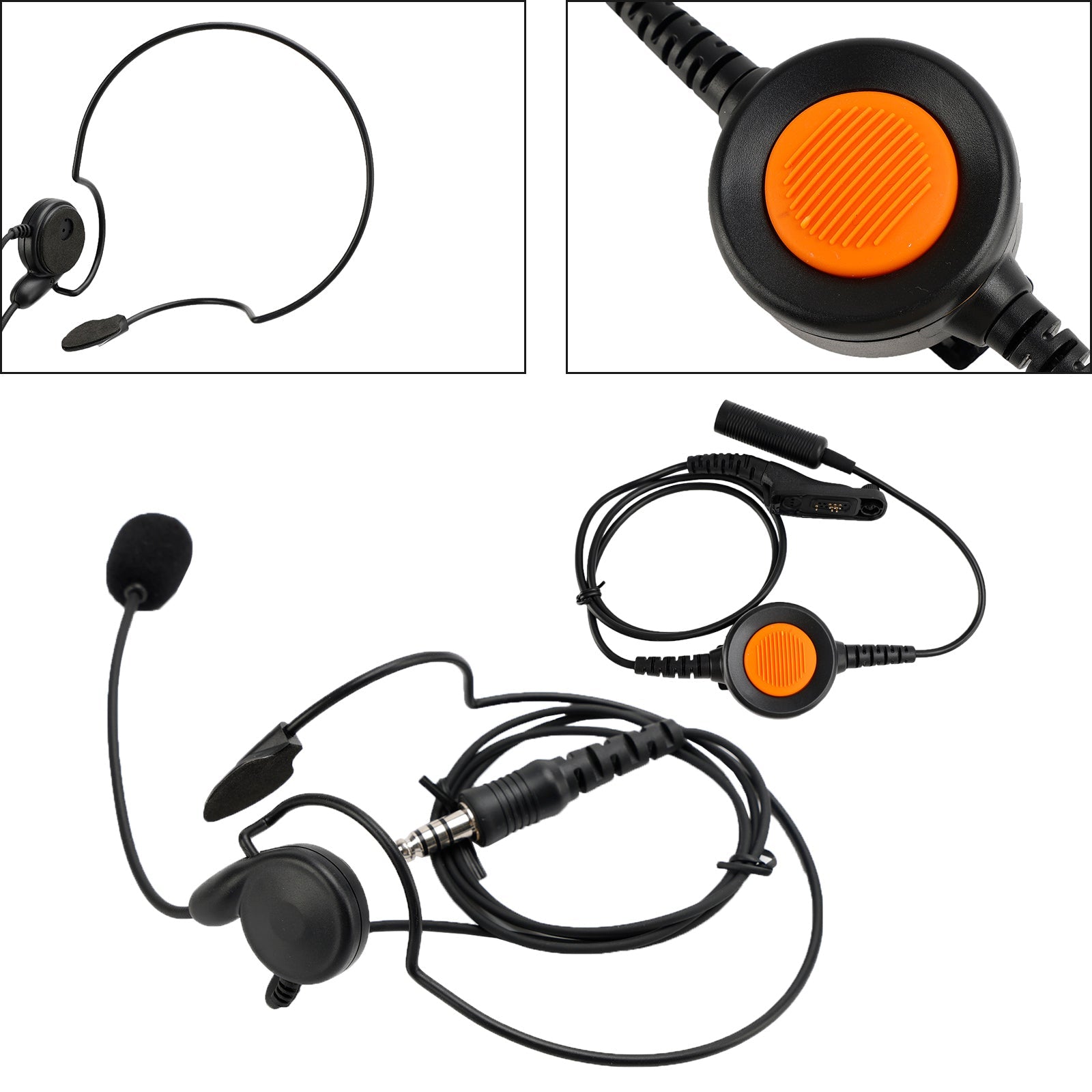 7.1-C7 Achterstekker Tactische Headset 6 Pin U94 PTT voor XiR P8200/P8208/P8260