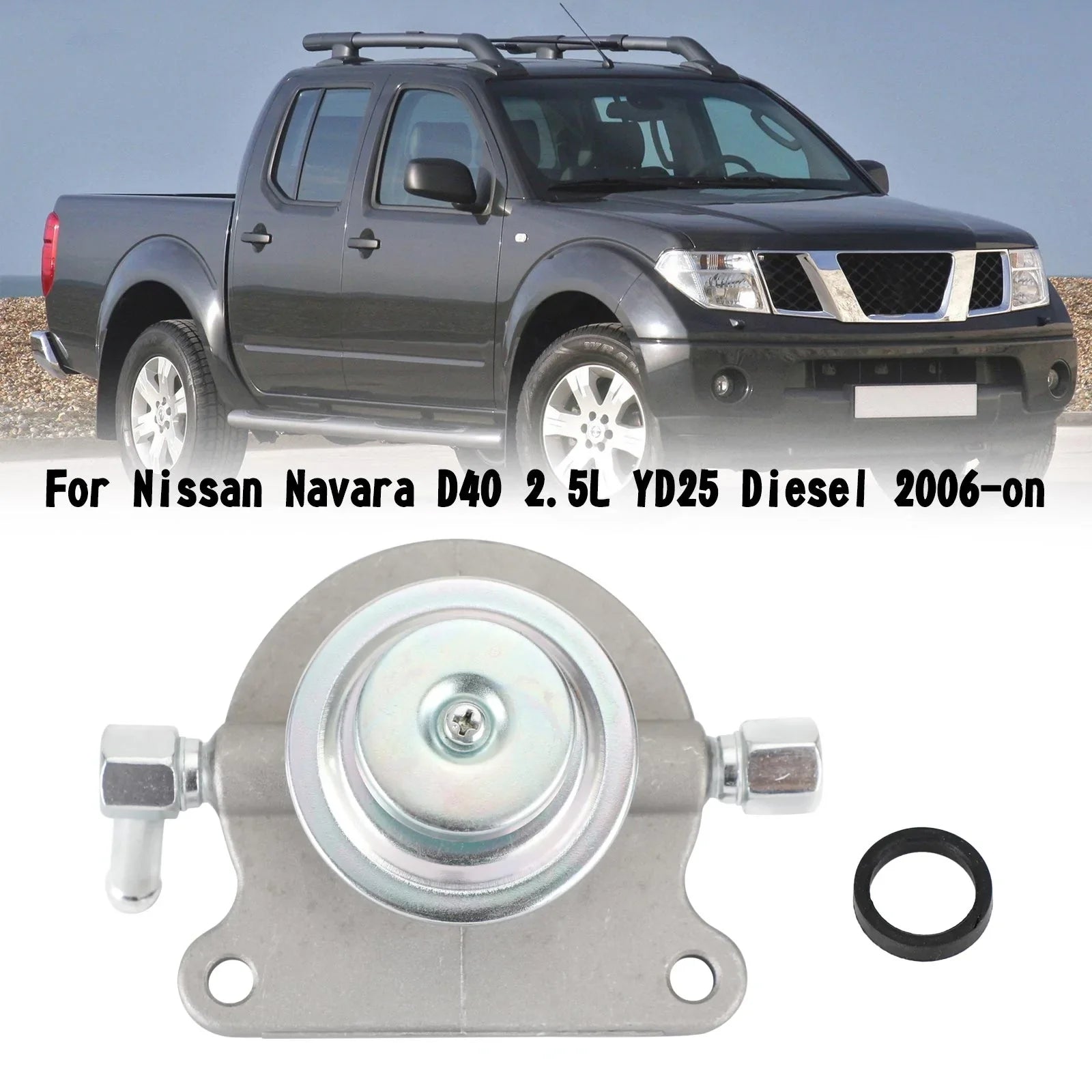 Pompa primer filtro carburante 10mm per Nissan Navara D40 2.5L YD25 Diesel 2006-on