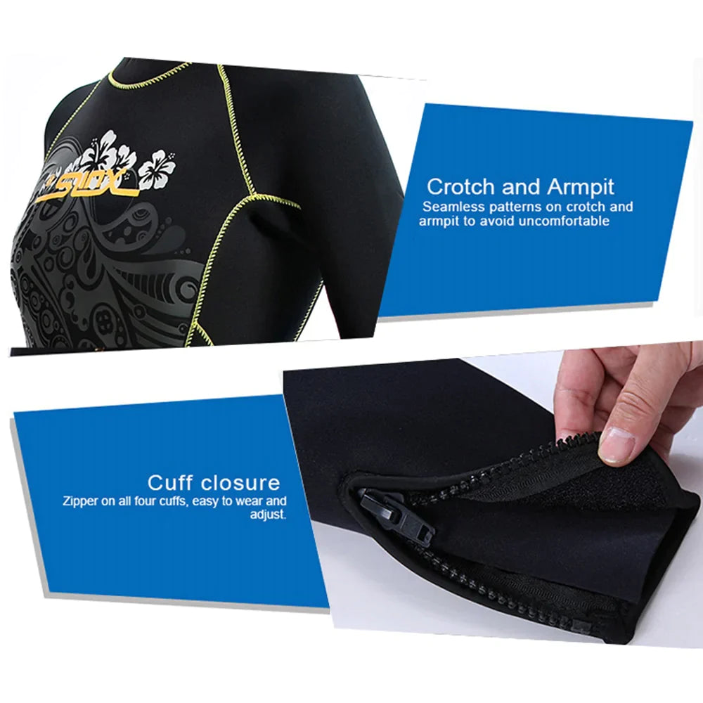 5 mm vrouwen neopreen surfcombinatie van full body duiken gemeenschappelijke triathlon grappig