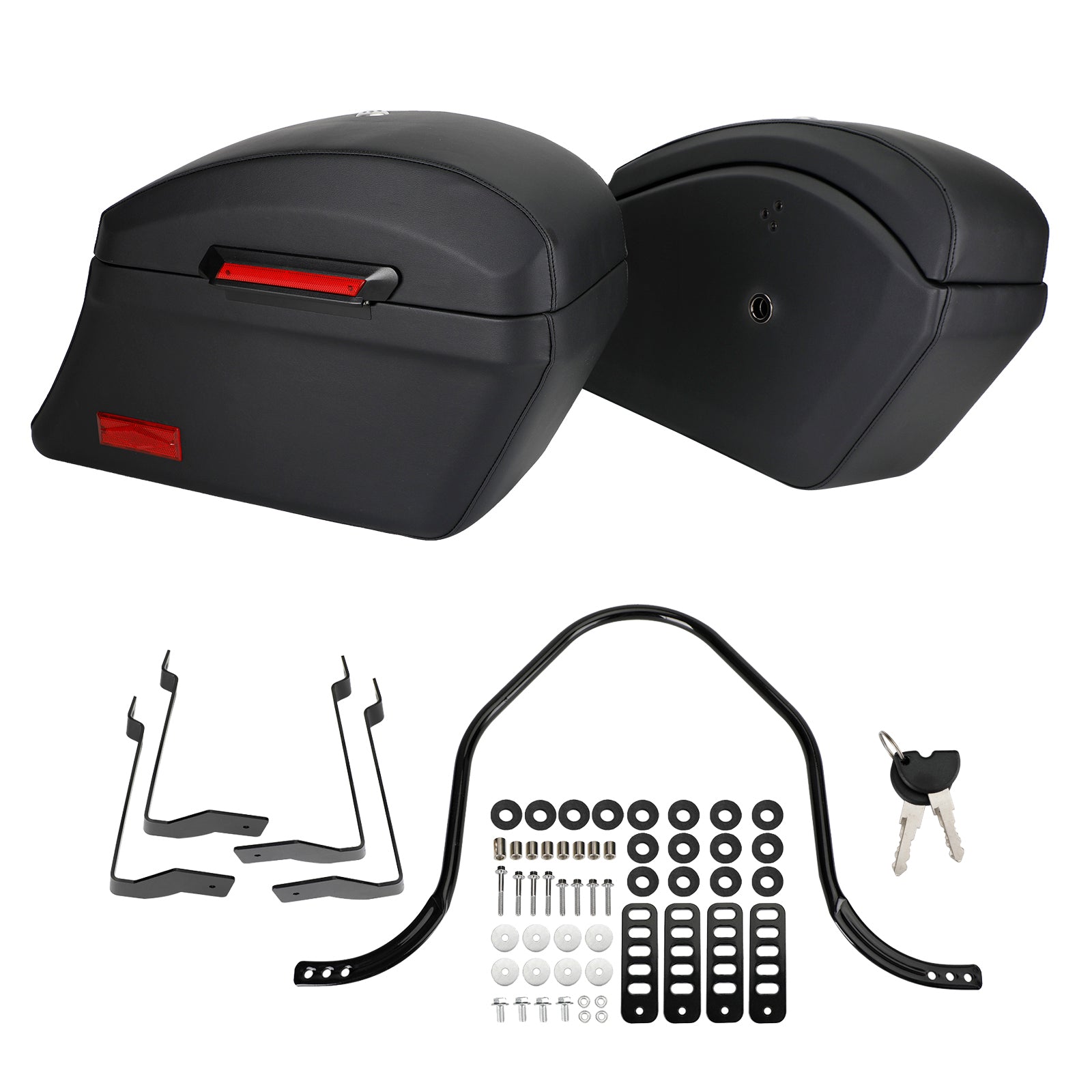 Kit di montaggio resistente e borse laterali rigide per Fat Boy Softai Road King