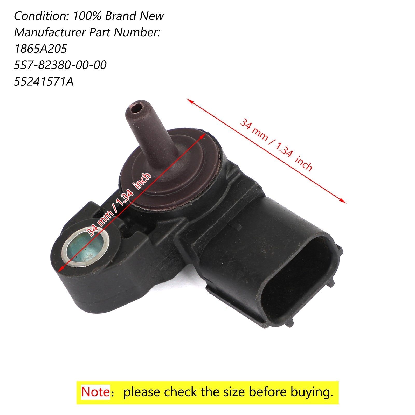 Sensor de presión de aire para Multistrada 1200 Panigale 899 959 1199 Diavel 55241571A genérico