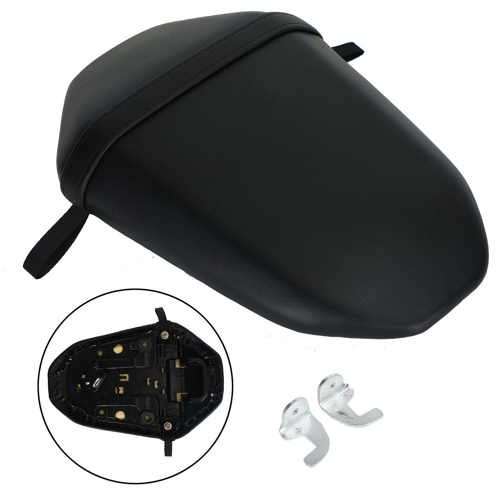 Cuscino Sella Passeggero Posteriore Nero Per Yamaha Mt-07 Mt 07 Fz 07 2014-2017 Generico