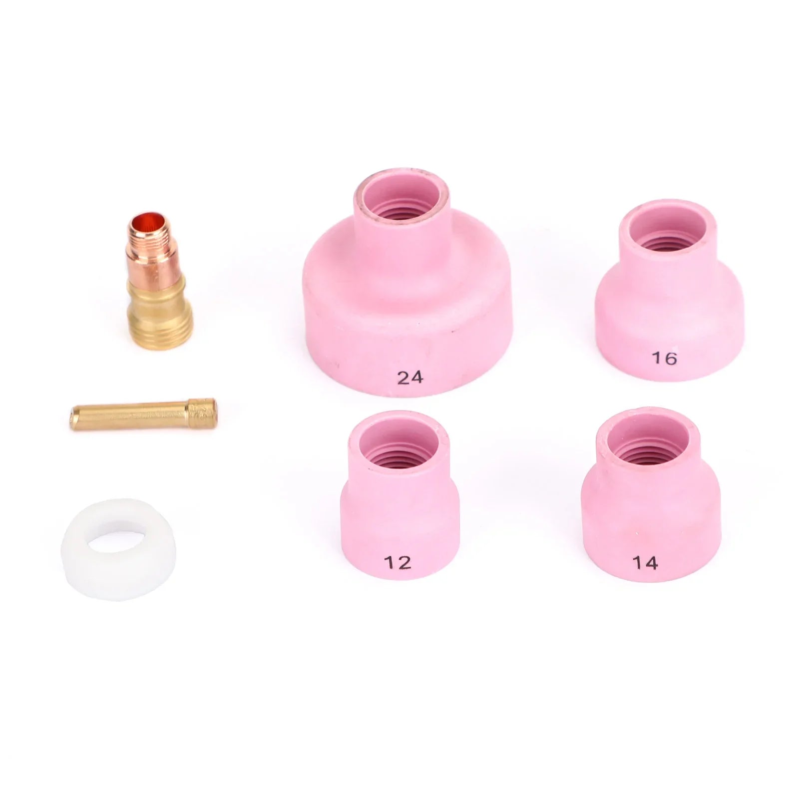 7 pièces TIG torche de soudage Stubby gaz lentille Kit de tasse en céramique pour WP-17/18/26