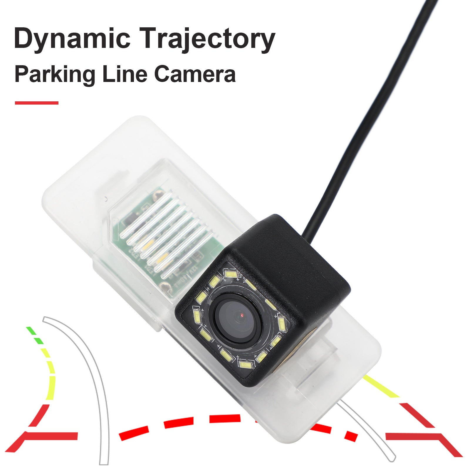 Cámara de visión trasera de coche con pista de trayectoria dinámica HD apta para E70 E71 E82 E83 E84