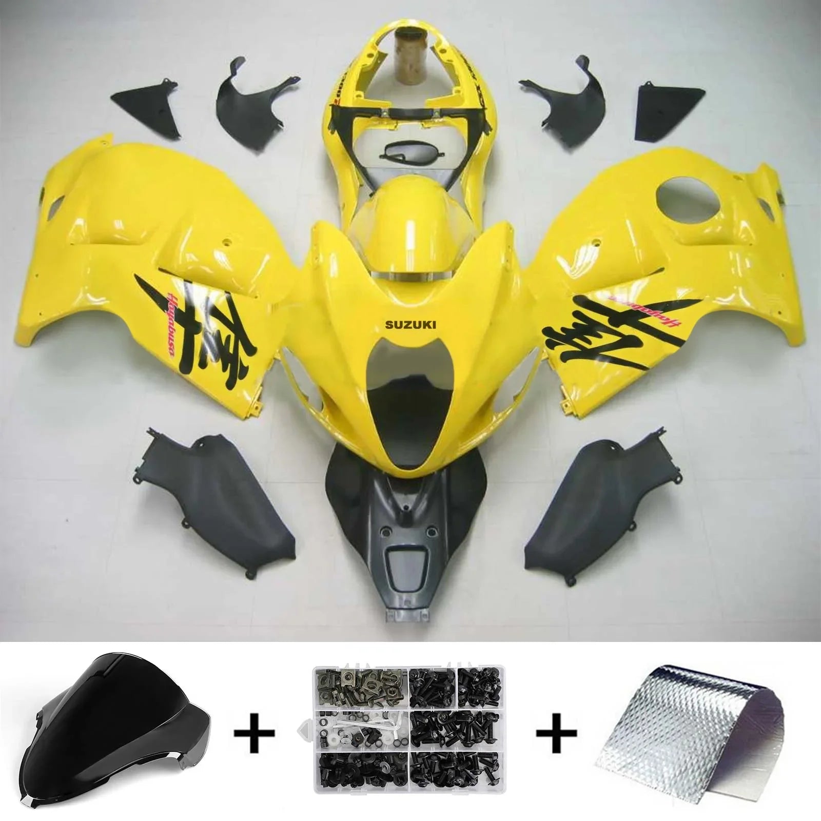 Amotopart Suzuki Hayabusa GSXR1300 1999-2007 Kit carenatura carrozzeria in plastica ABS