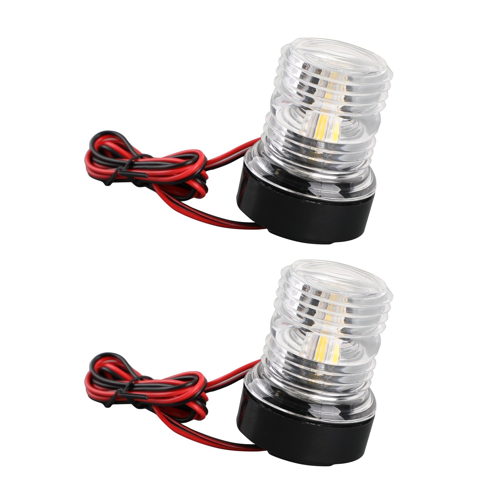 Lampe ronde de navire d'ancre de lumière de signal de navigation de 2 12V LED pour le yacht marin de bateau