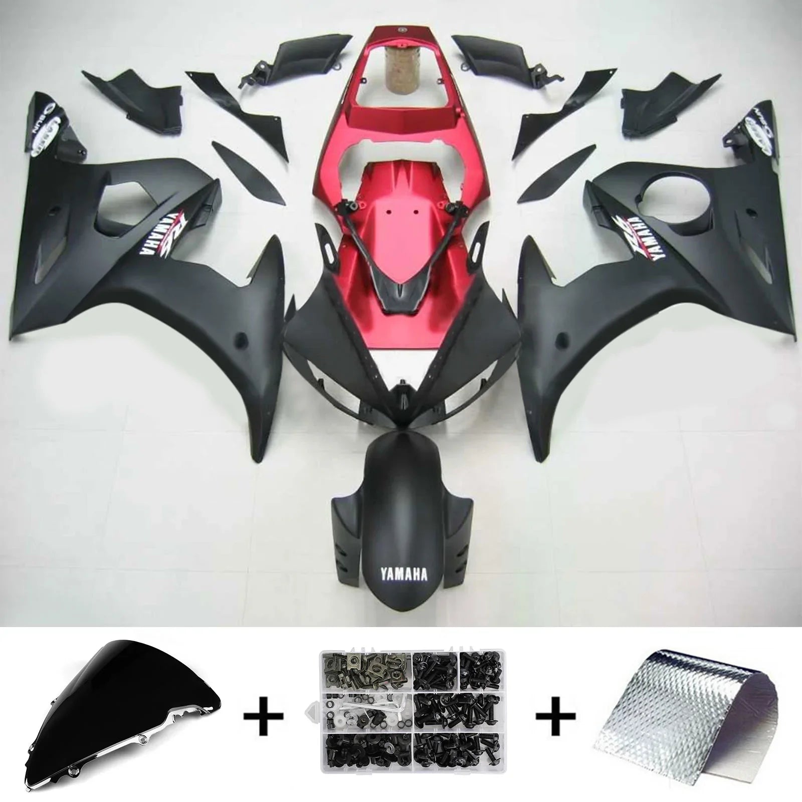 Kit Carenado Amotopart para Yamaha YZF 600 R6 2005 Genérico