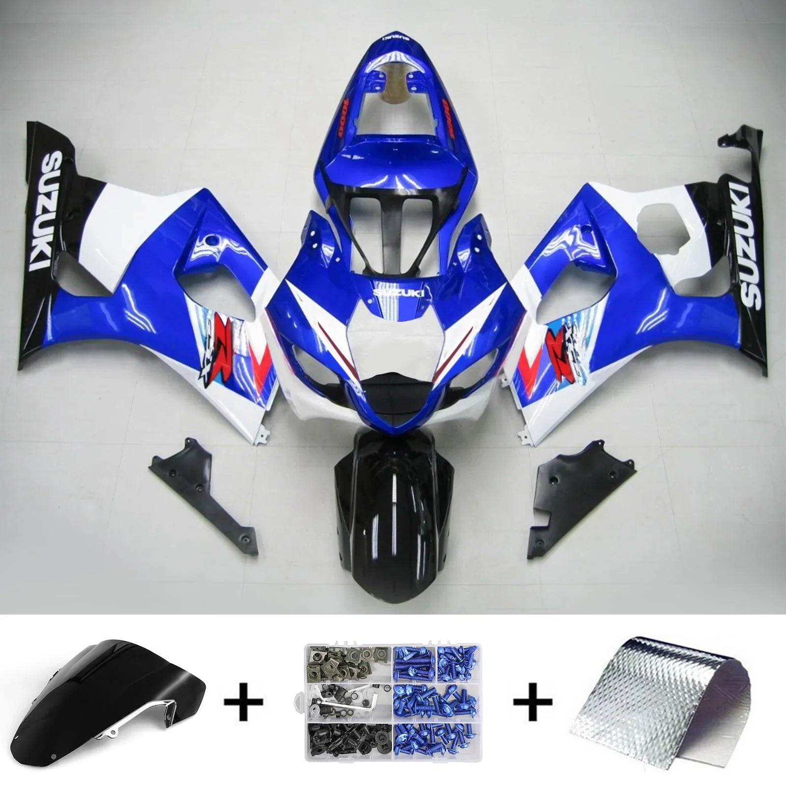 Amotopart Suzuki GSXR1000 2003-2004 Kit de carénage K3