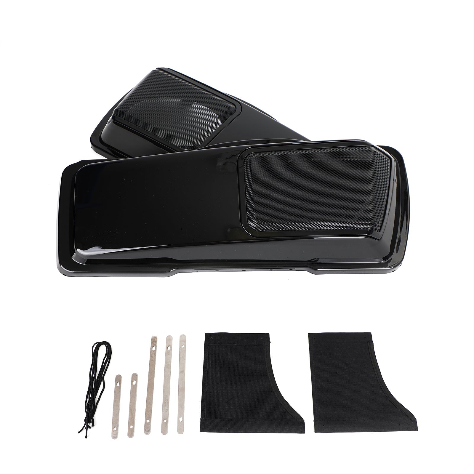 6 x 9 couvercles de haut-parleur Vivid Black sacoche pour Harley Touring 1994-2013 Generic
