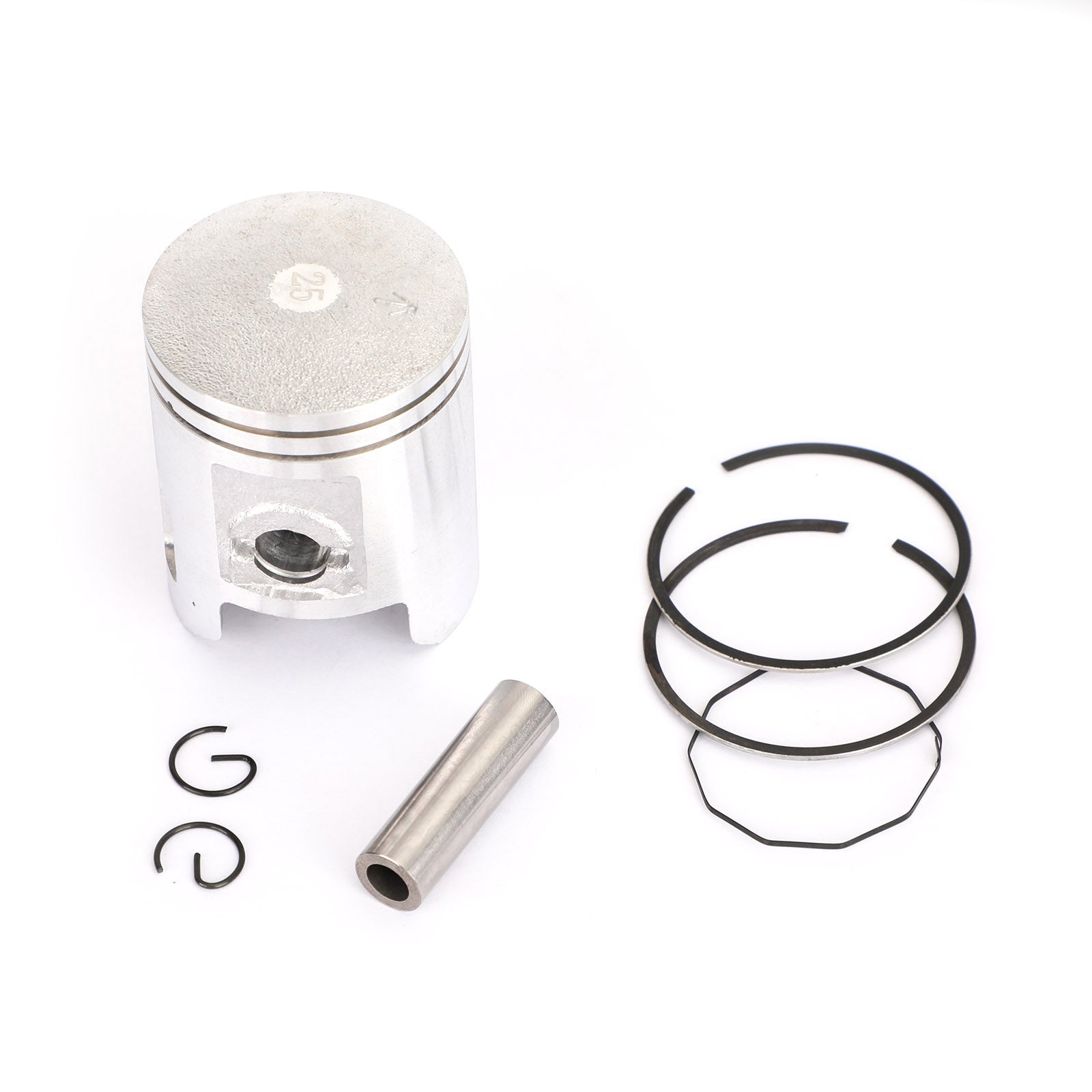 Kit de clips de goupille de segment de piston pour Yamaha Jog 90 91-97 Ya90 Axis 90 90-97 STD (50 mm) 0,25 mm (50,25 mm) 0,50 mm (50,50 mm) Taille d'alésage générique