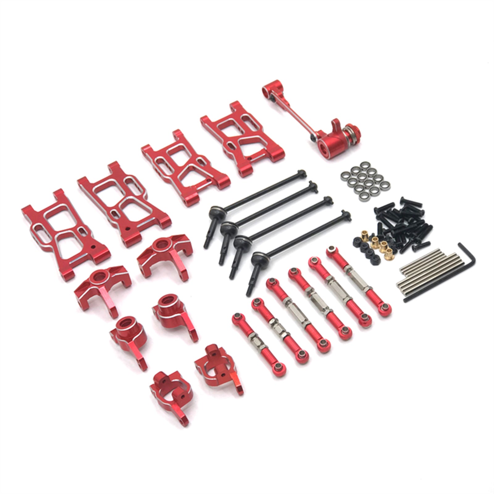 Mise à niveau des pièces métalliques pour Wltoys 1:14 144001 1/12 124017 Base de bras oscillant de voiture RC C