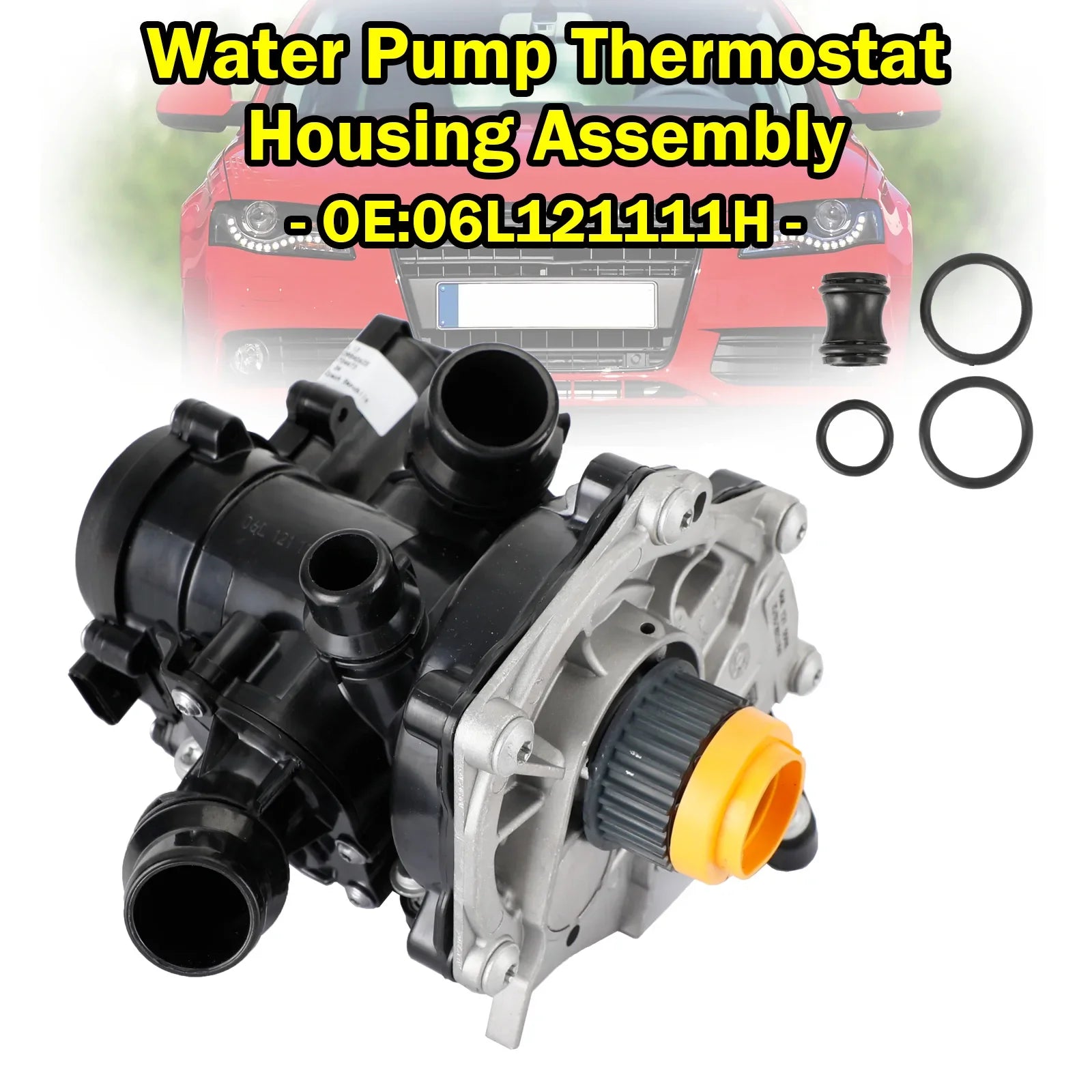 2012-2019 Audi A3 8VF,8VA Sportback (8VK,8V1 Hatchback) 1.8 TFSI quattro Ensemble de boîtier de thermostat de pompe à eau 06L121111H