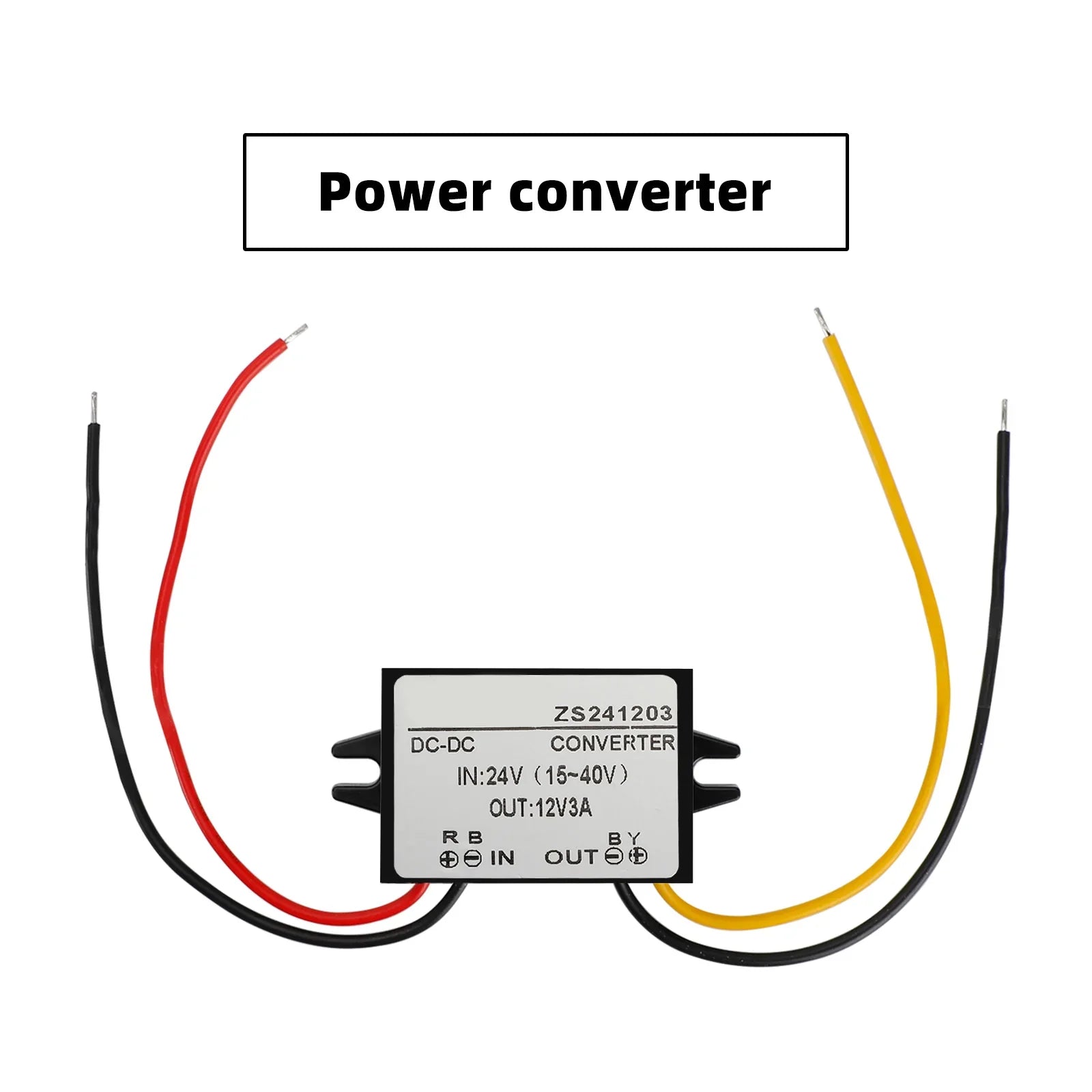 Convertisseur DC-DC étanche 24V abaisseur au module d'alimentation de voiture 12V