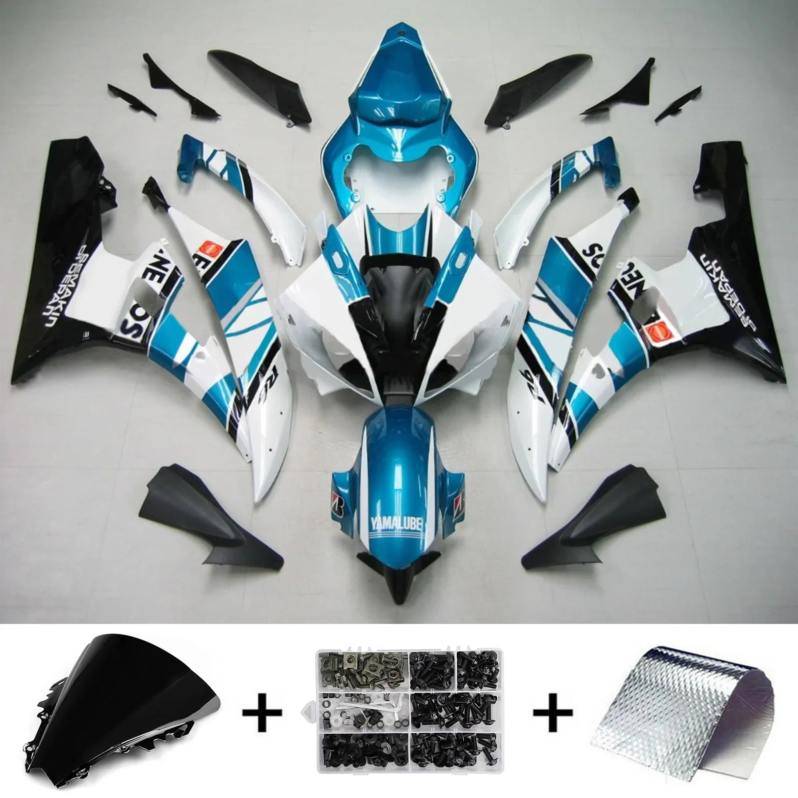 Kit Carenado Amotopart para Yamaha YZF 600 R6 2006-2007 Genérico