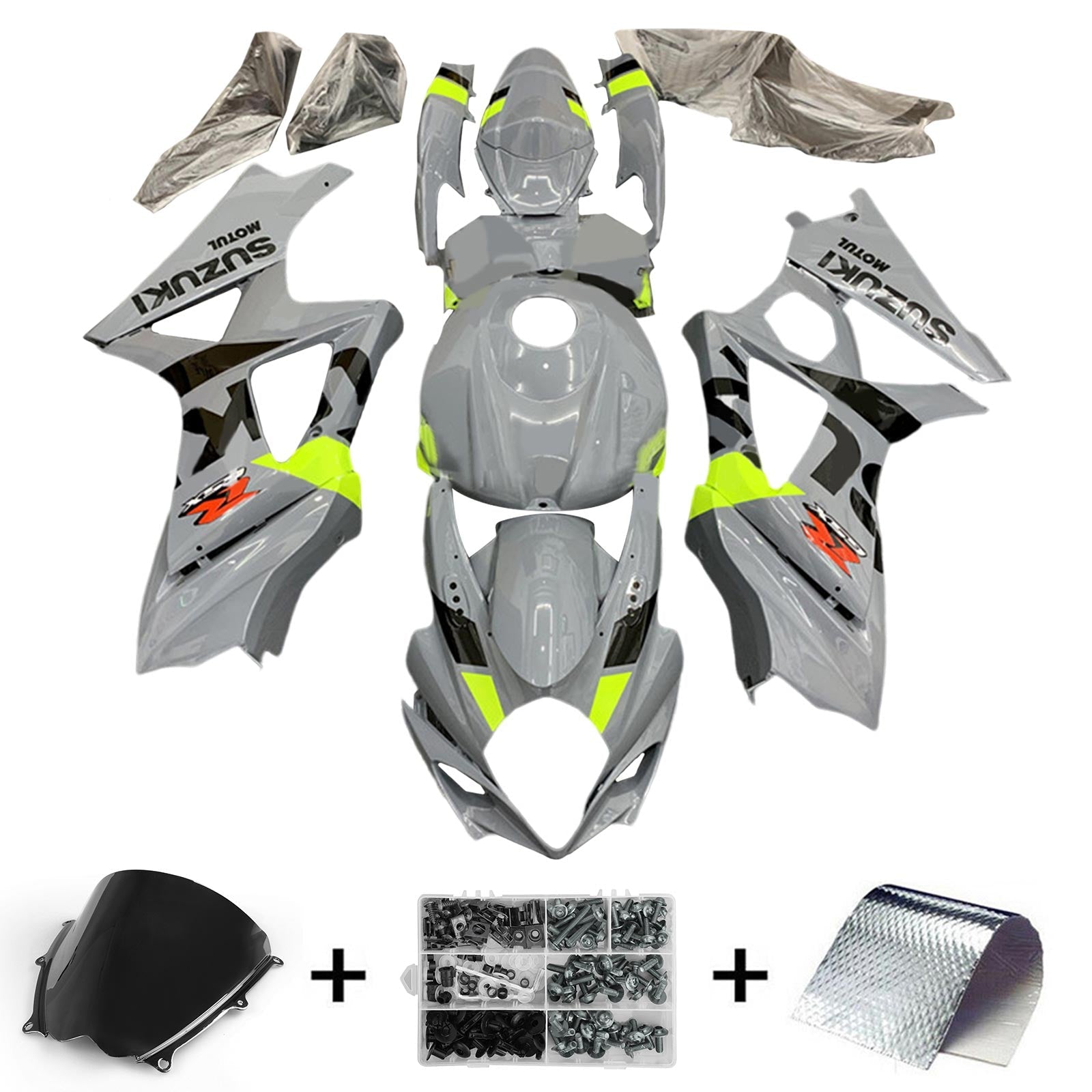 Amotopart Suzuki GSXR1000 2007-2008 K7 Kit de carenado de carrocería de plástico ABS