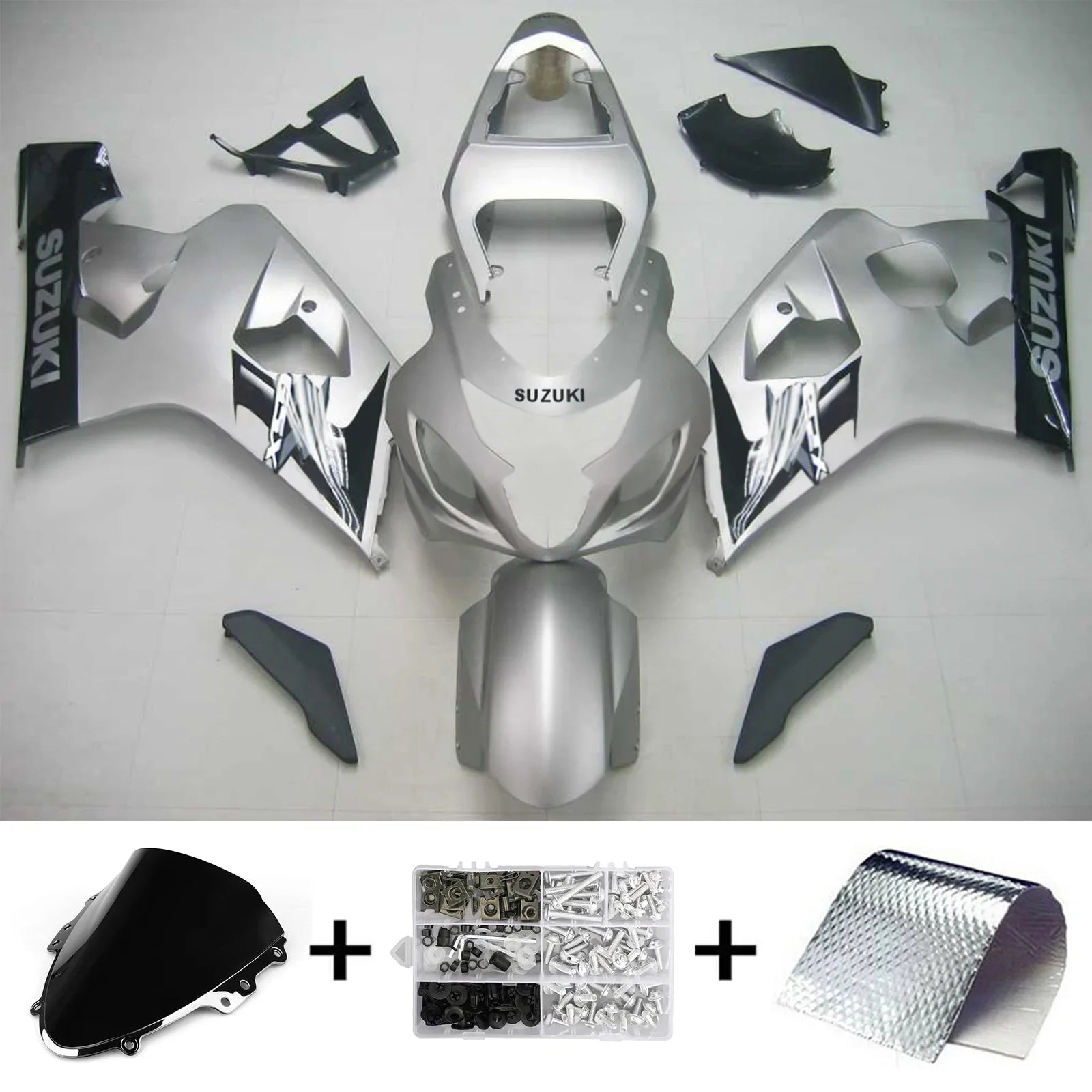 Amotopart Suzuki GSXR 600/750 2004-2005 Kit Carenado Plastico ABS Carroceria