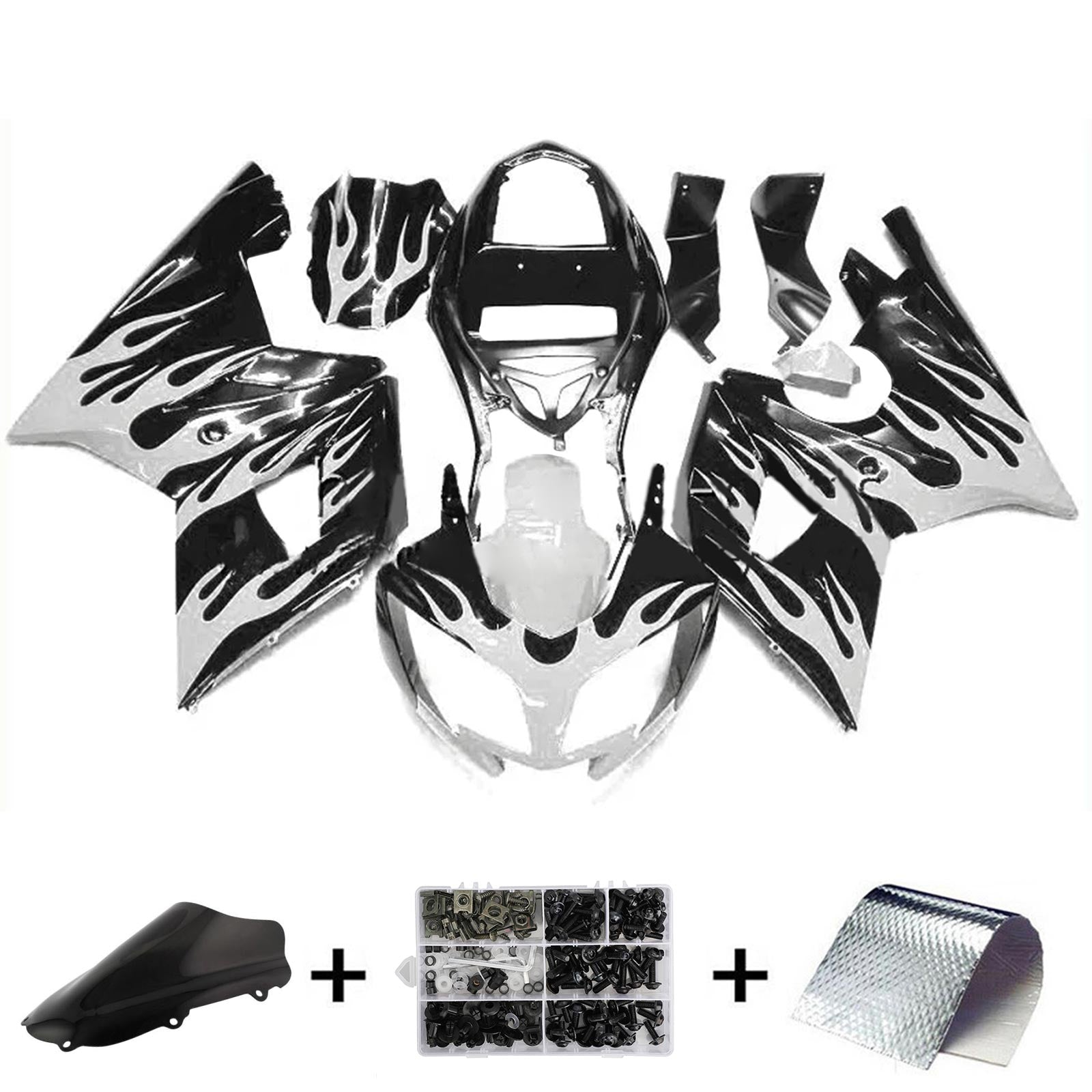 Amotopart Triumph Daytona 600 650 2002-2005 Kit Carenado Carrocería Plástico ABS