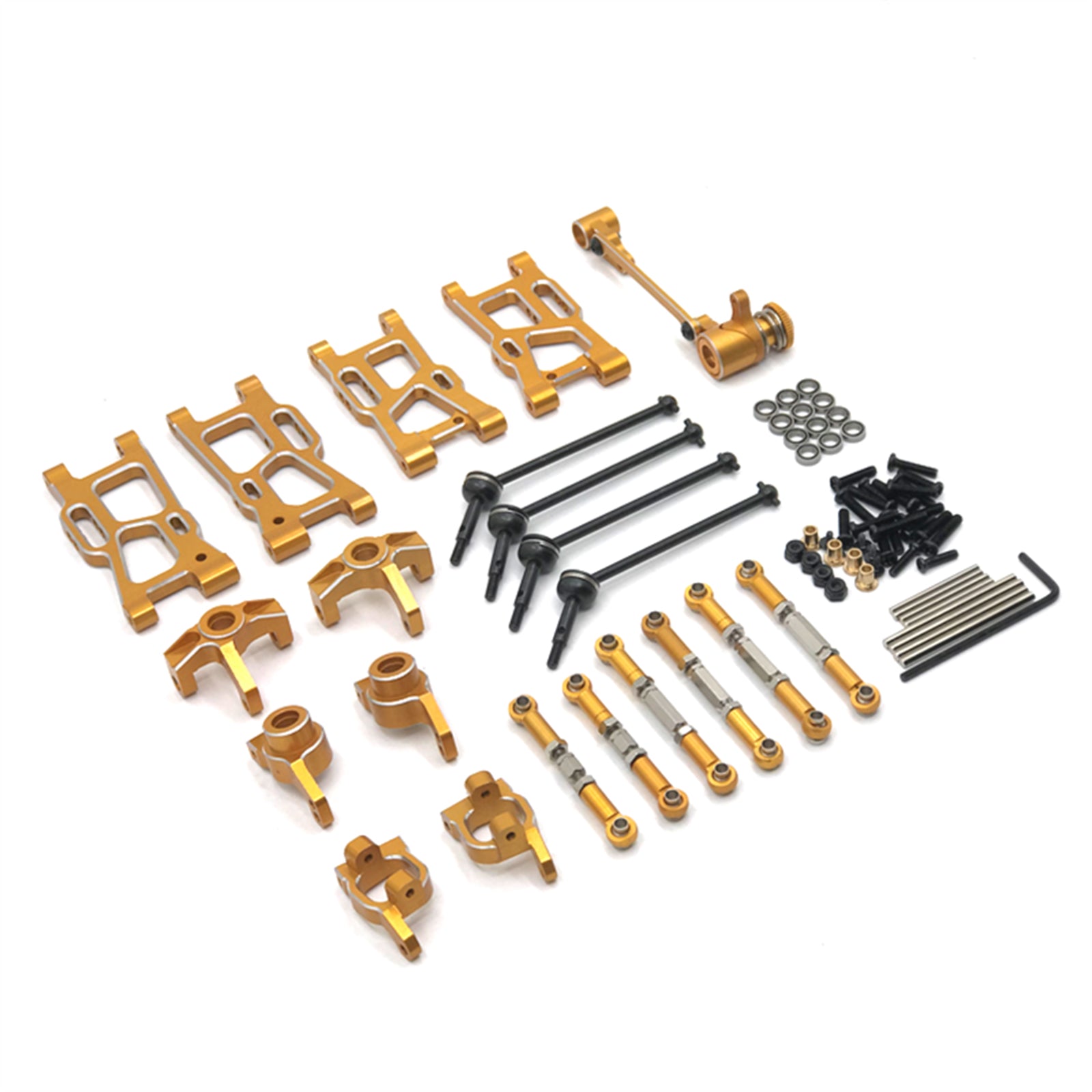 Mise à niveau des pièces métalliques pour Wltoys 1:14 144001 1/12 124017 Base de bras oscillant de voiture RC C