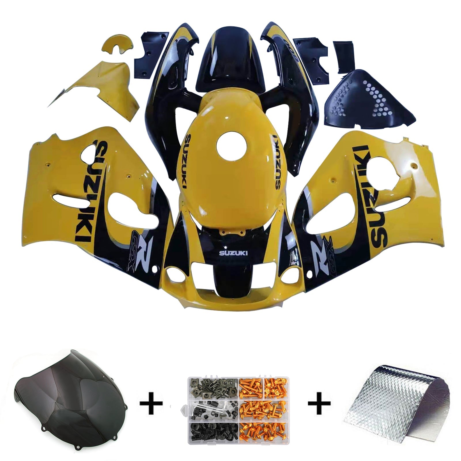 Amotopart Suzuki GSXR600 1996-2000 GSXR750 1996-1999 Kit carena carrozzeria