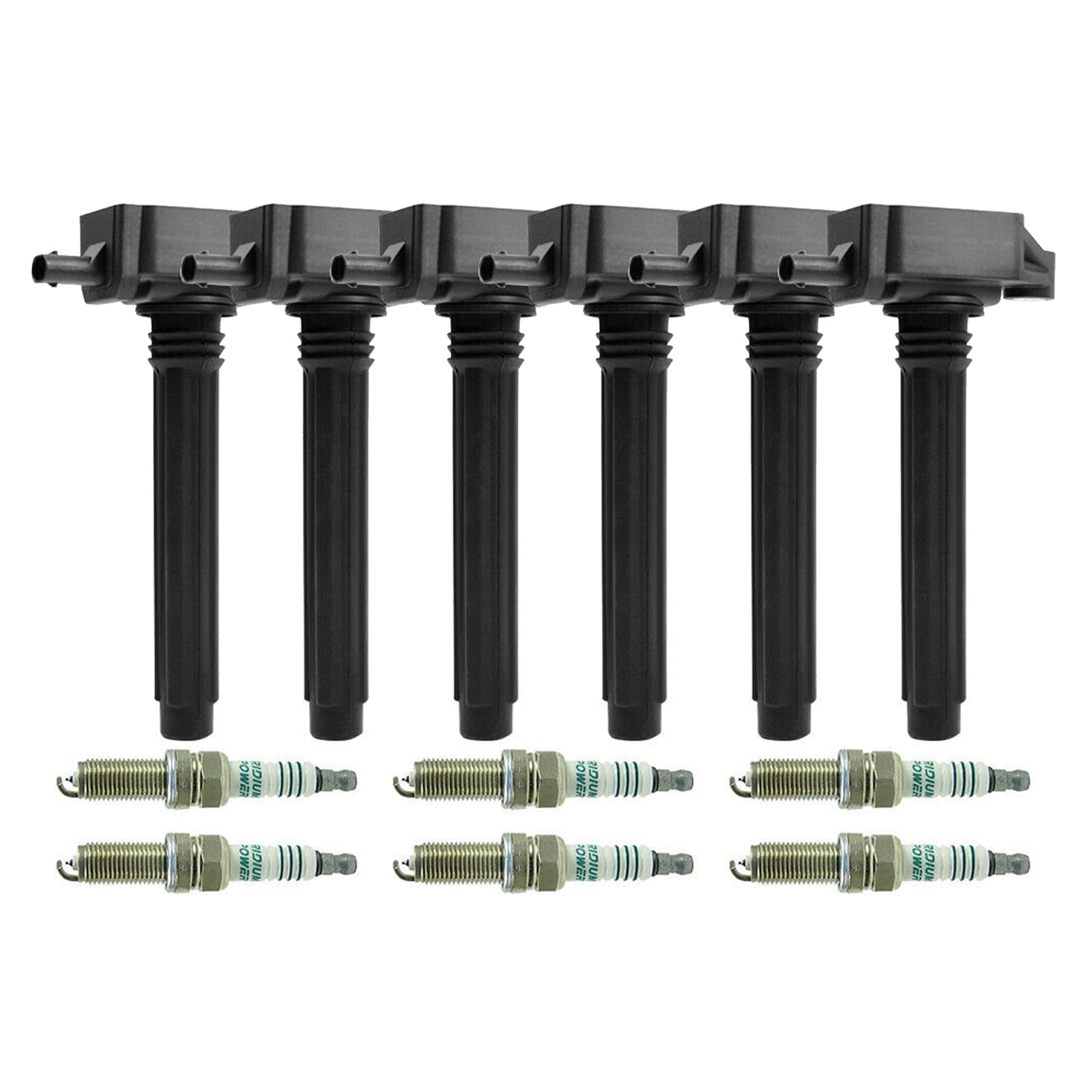 Bobina di accensione 6 pezzi Dodge Avenger 3.6L V6 2011-2014 + candela UF648