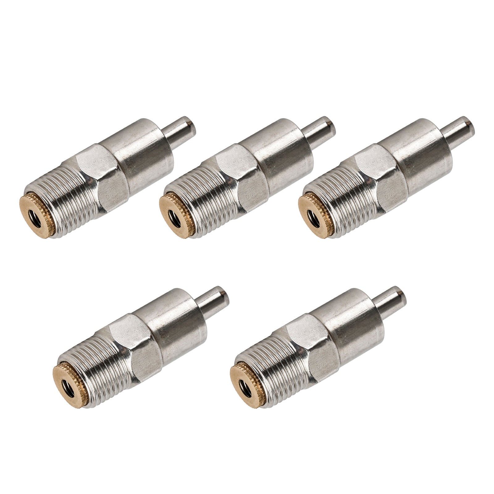 Bebedero automático para tetina de cerdo, tapón de cobre de acero inoxidable, 1/2 "NPT, 5 uds.