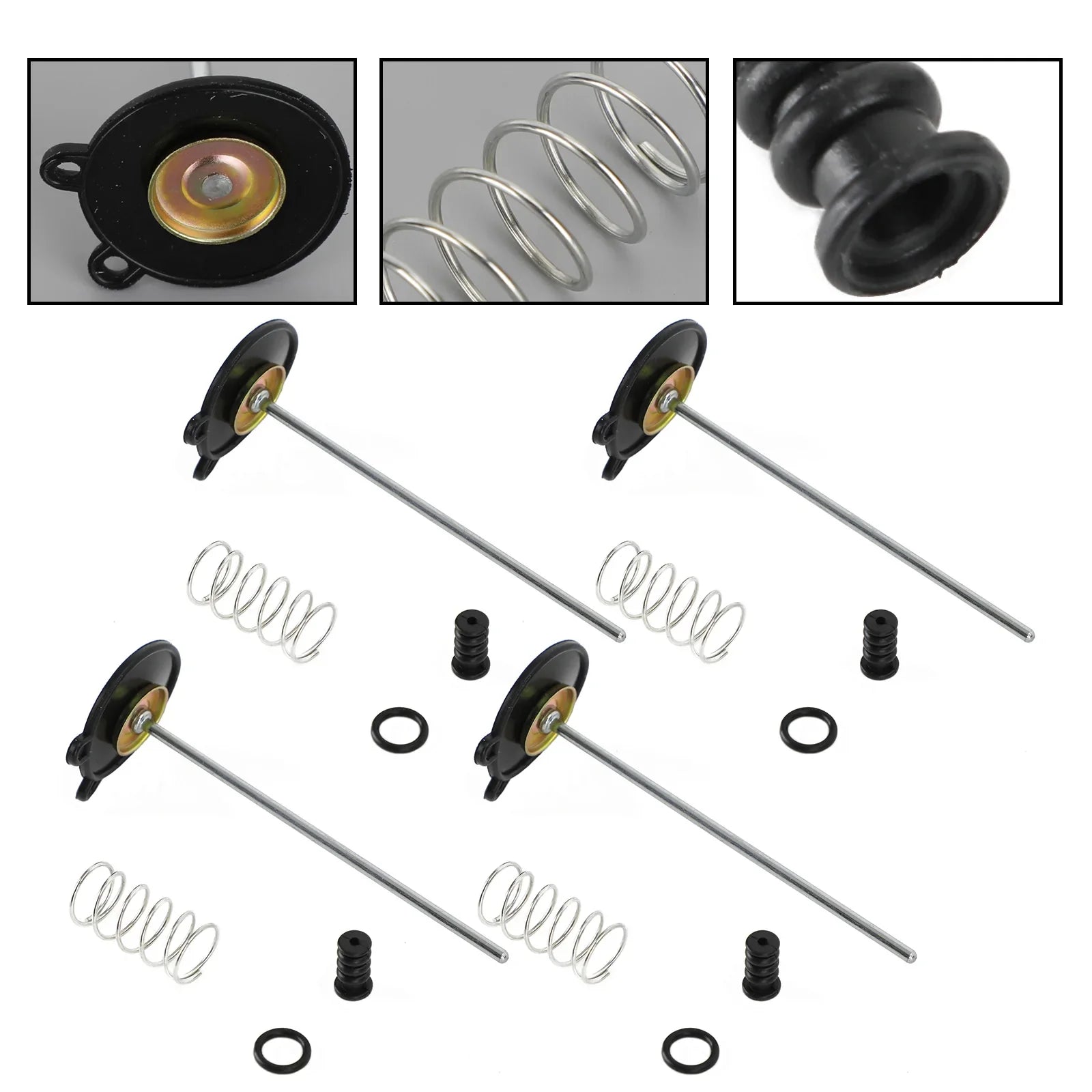 Kit de reconstrucción de carburador 4X para Honda CB750C 750 Custom CB900C 1980-1982 Genérico