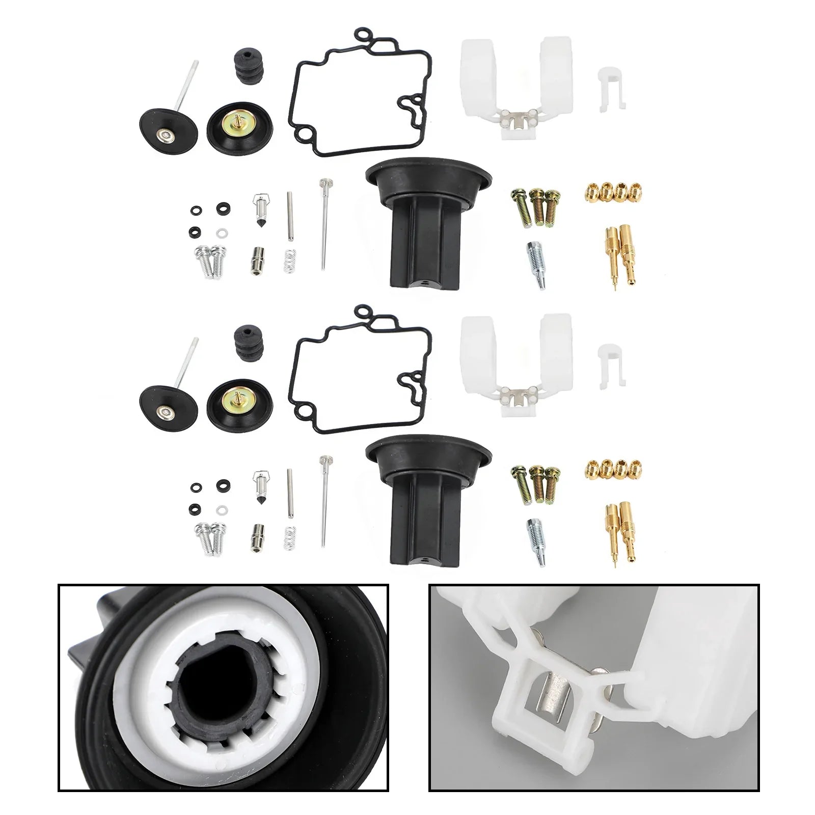 Kit de reconstrucción de carburador 2X bomba de acelerador apta para KT CVK24 Scooter Racing genérico