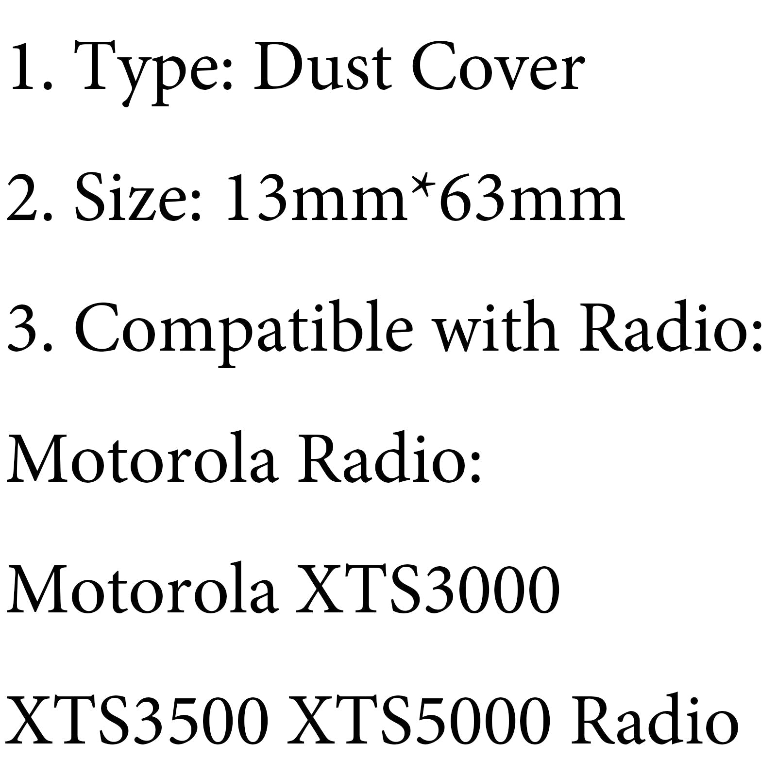 Couvercle latéral anti-poussière pour accessoires Radio Motorola XTS3000 XTS3500 XTS5000