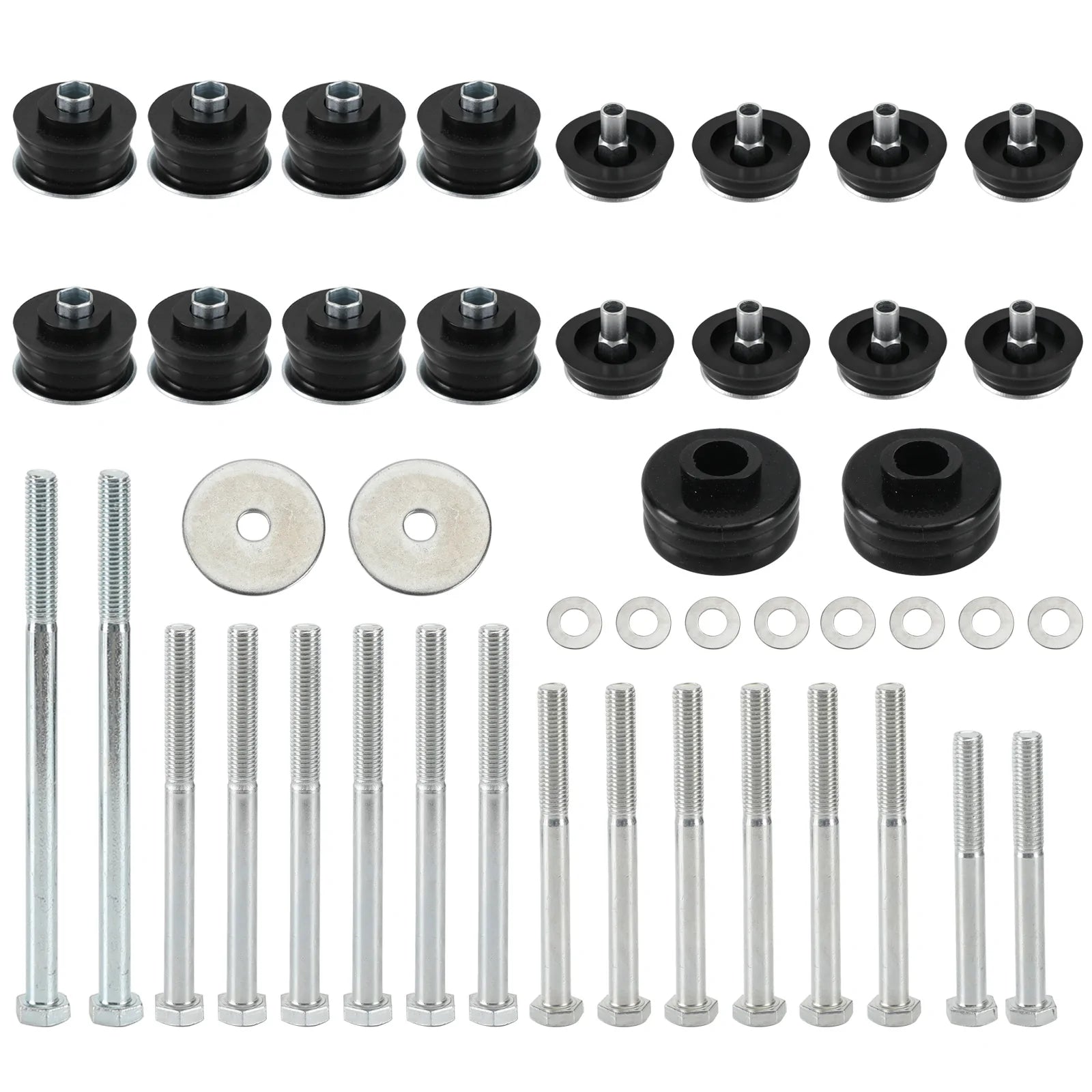 Kit boccole di montaggio cabina carrozzeria KF04060BK per Ford F250 F350 Super Duty 2/4WD 08-16 generico