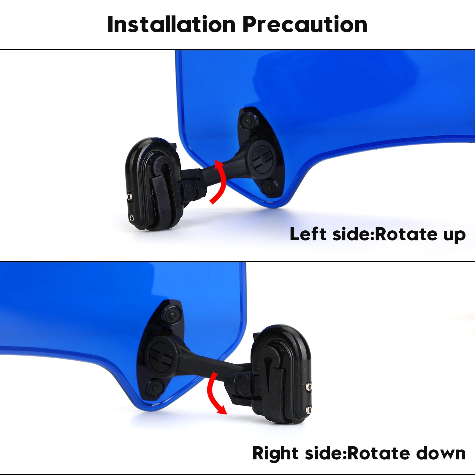 Clip ajustable universal en extensión de parabrisas Deflector de aire negro genérico