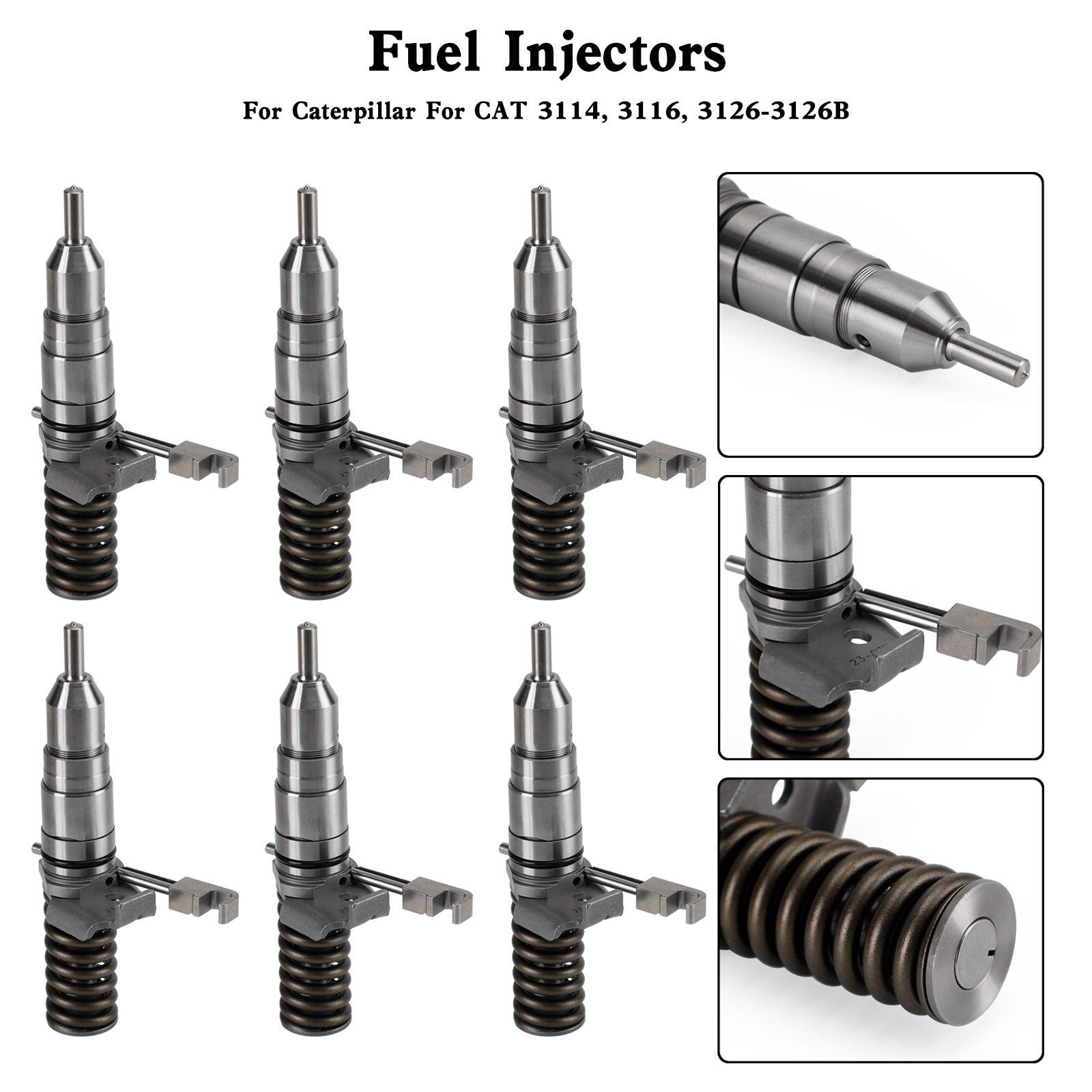 6 PIÈCES Injecteur De Carburant 1278216 fit Caterpillar 127-8216